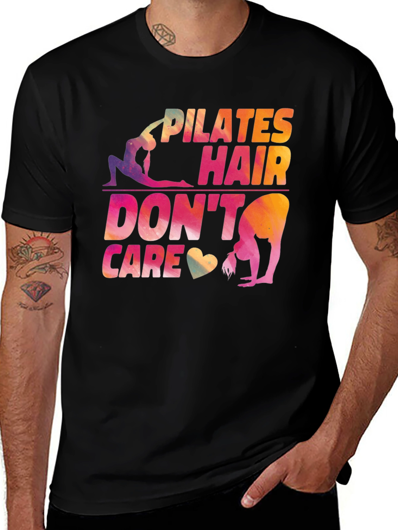 Pilates Hair Dont Care Graphic T-Shirt