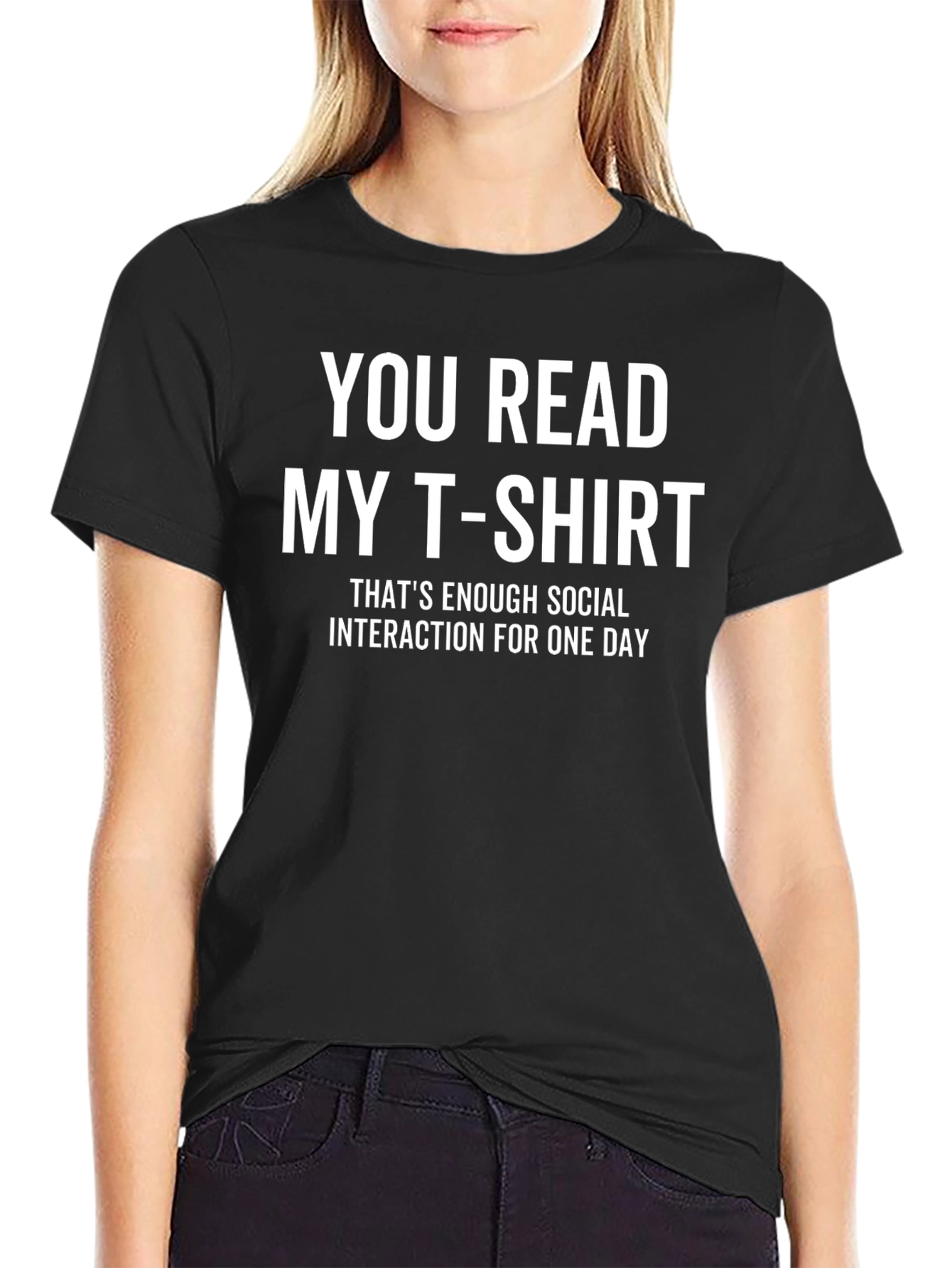 Funny Introvert T-Shirt - Enough Social Interaction Tee