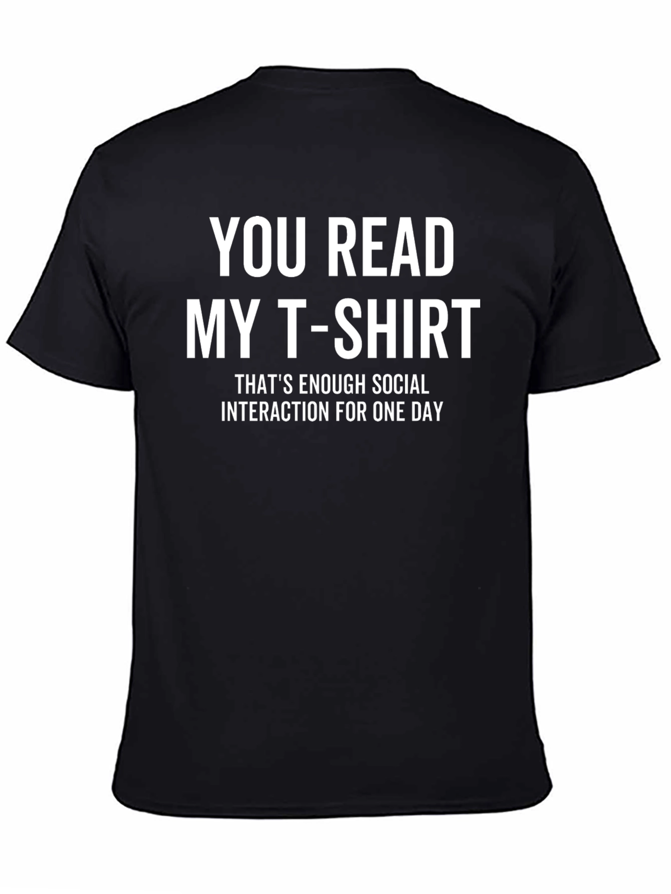 Funny Introvert T-Shirt - Enough Social Interaction Tee