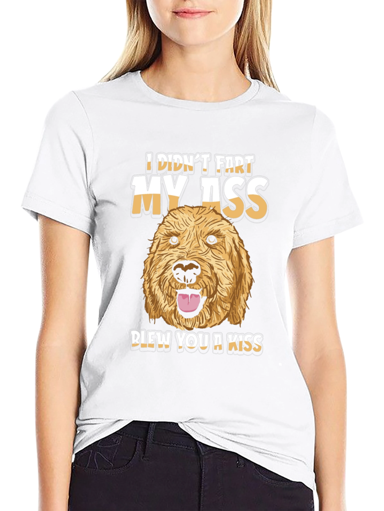 Dog Fart Kiss T-Shirt Funny Graphic Tee