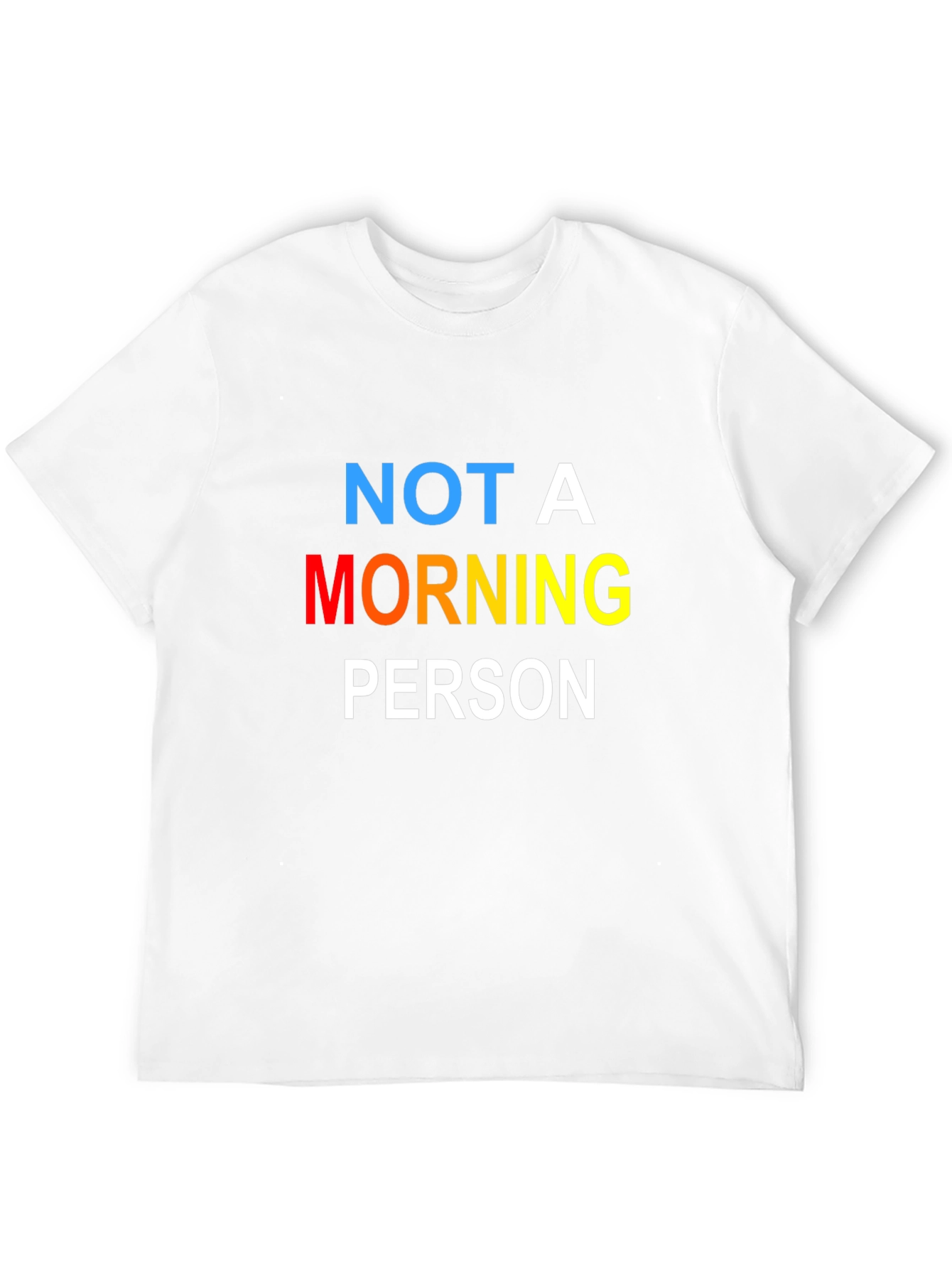 Not A Morning Person Black T-Shirt
