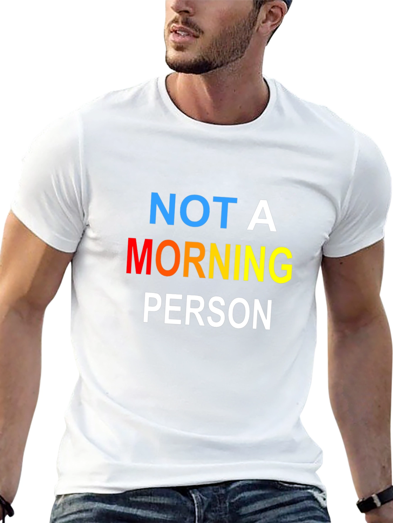 Not A Morning Person Black T-Shirt
