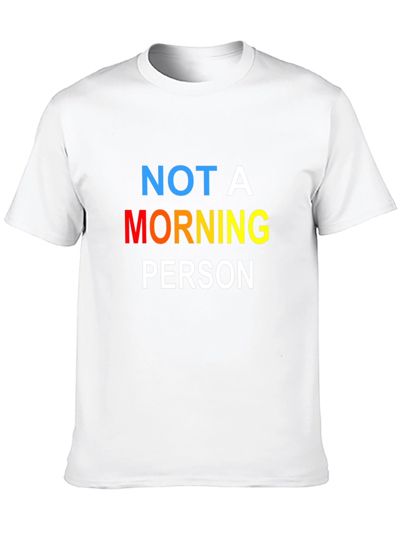 Not A Morning Person Black T-Shirt