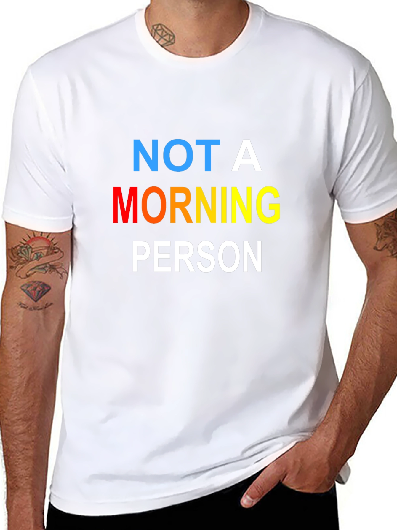Not A Morning Person Black T-Shirt