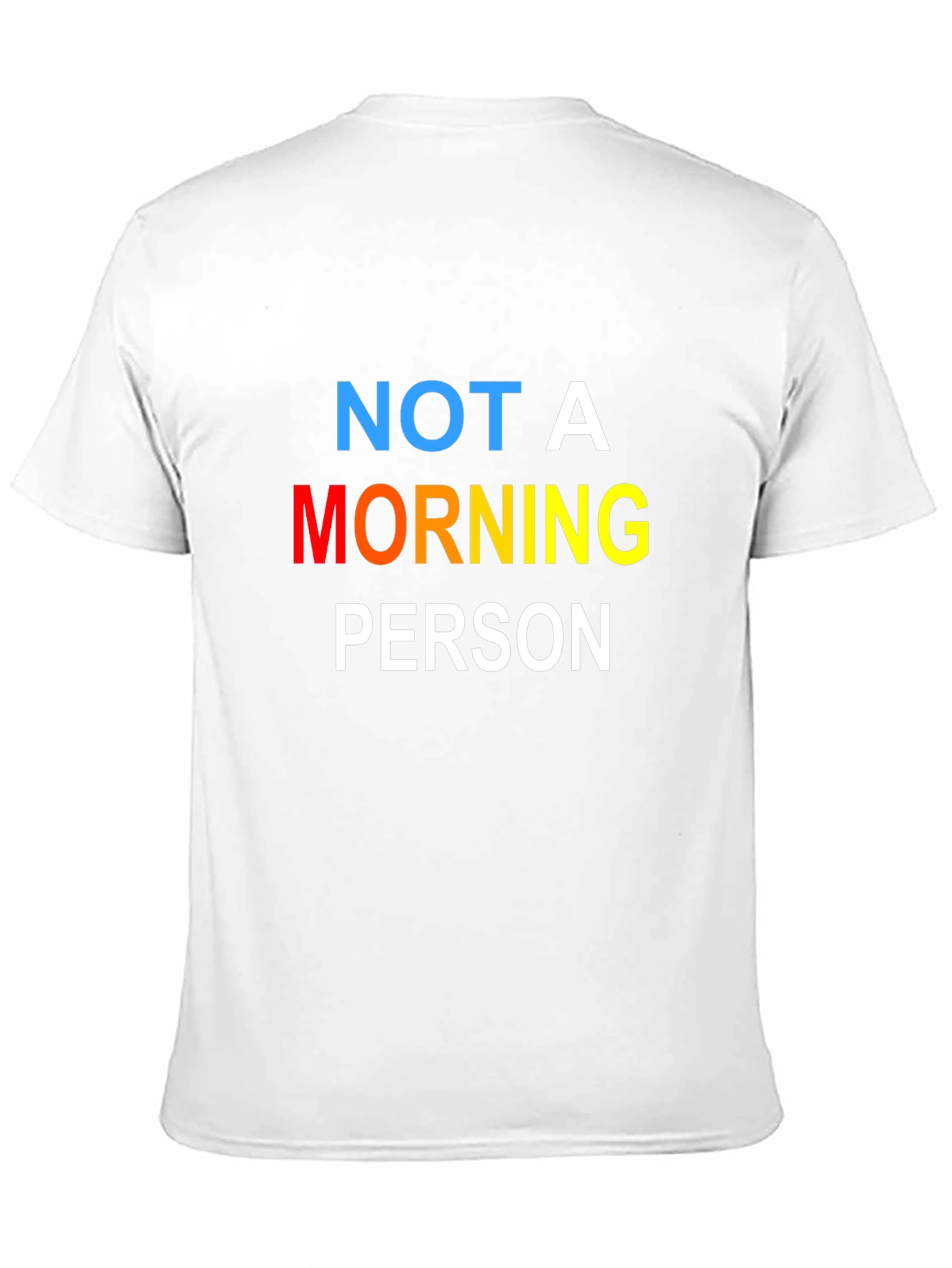 Not A Morning Person Black T-Shirt