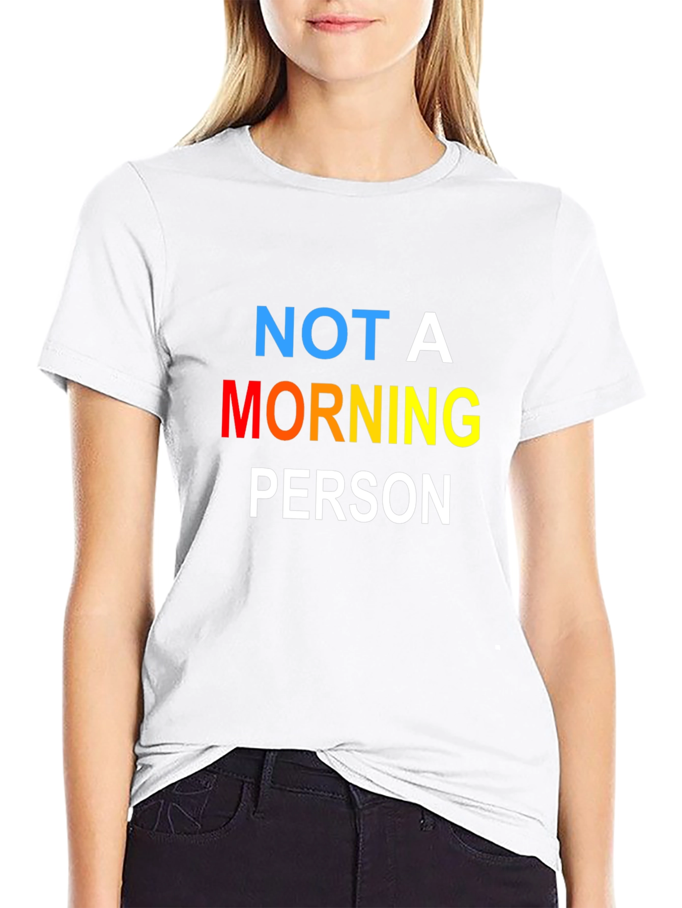 Not A Morning Person Black T-Shirt