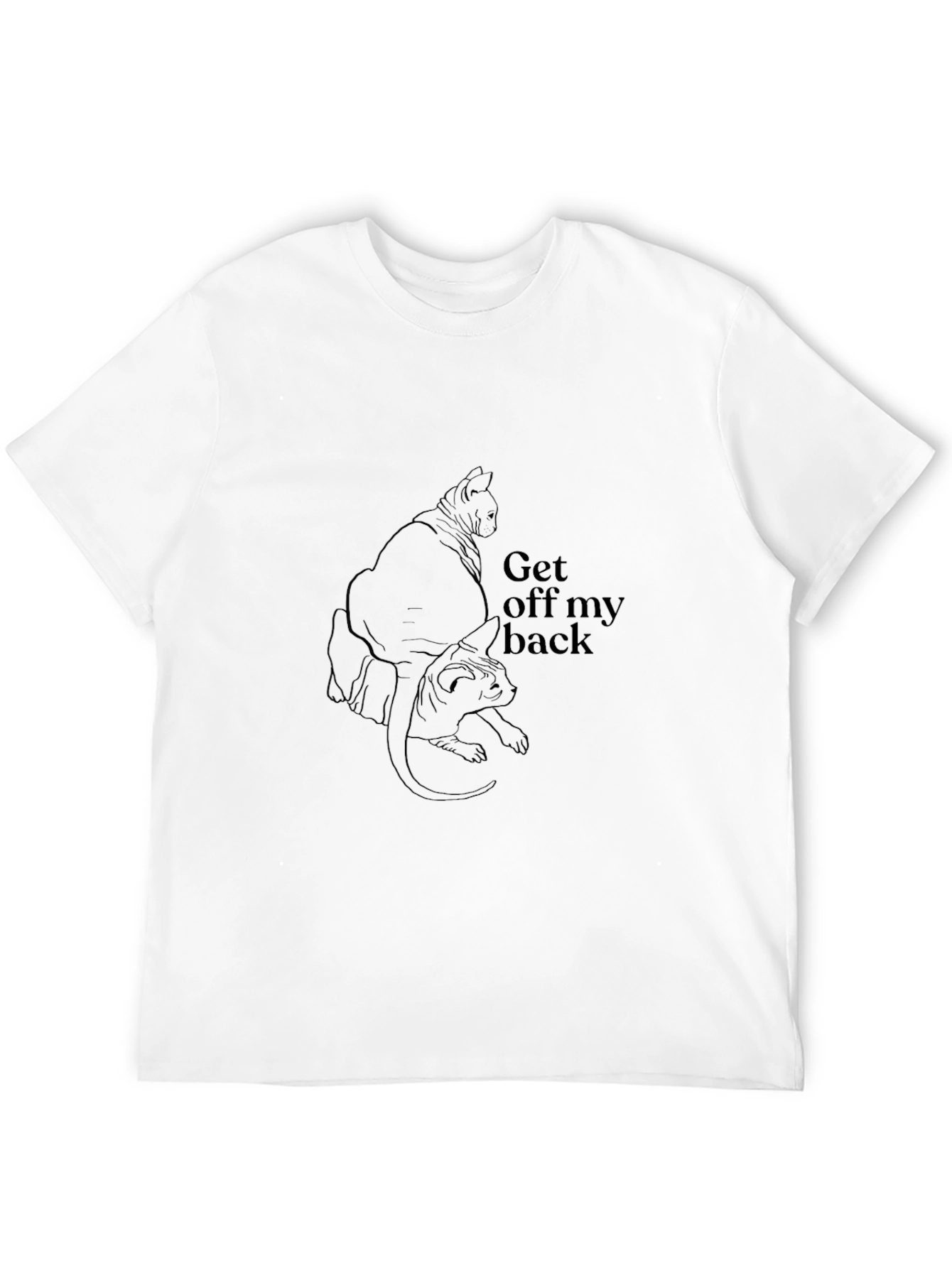 Black Cat Silhouette Graphic Tee