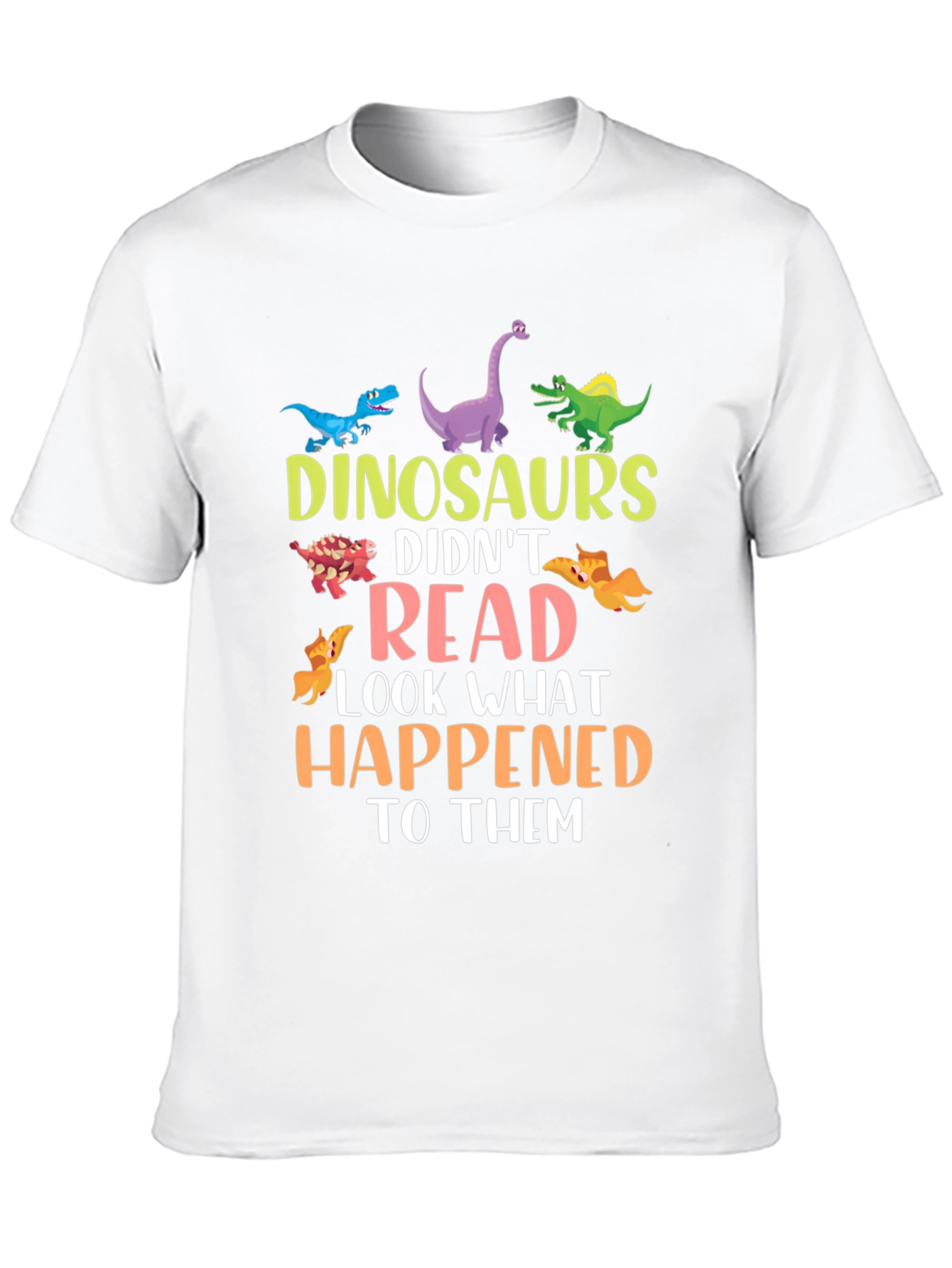 Dinosaurs Didnt Read Funny T-Shirt
