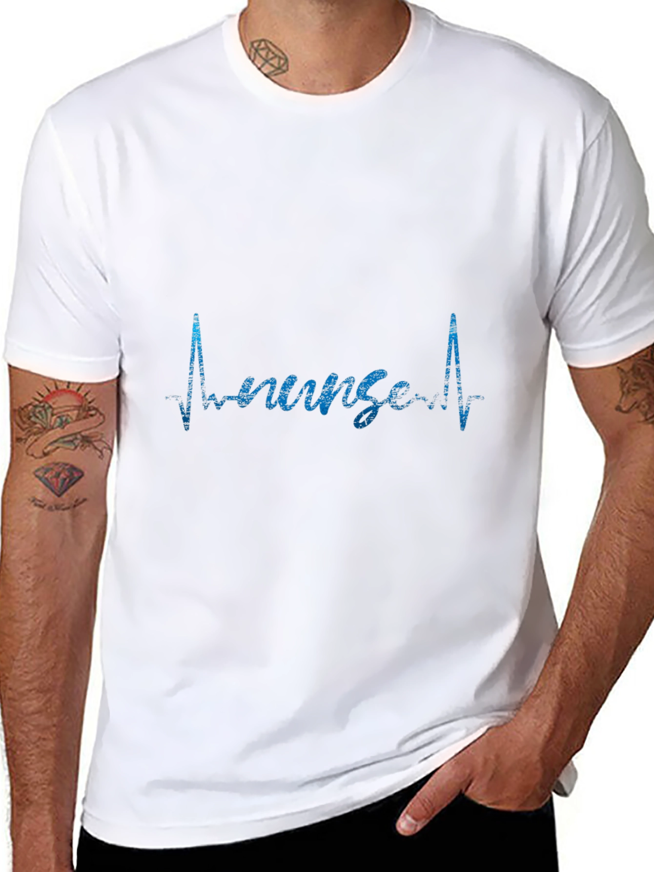 Nurse Heartbeat T-Shirt - Stylish Medical Profession Apparel