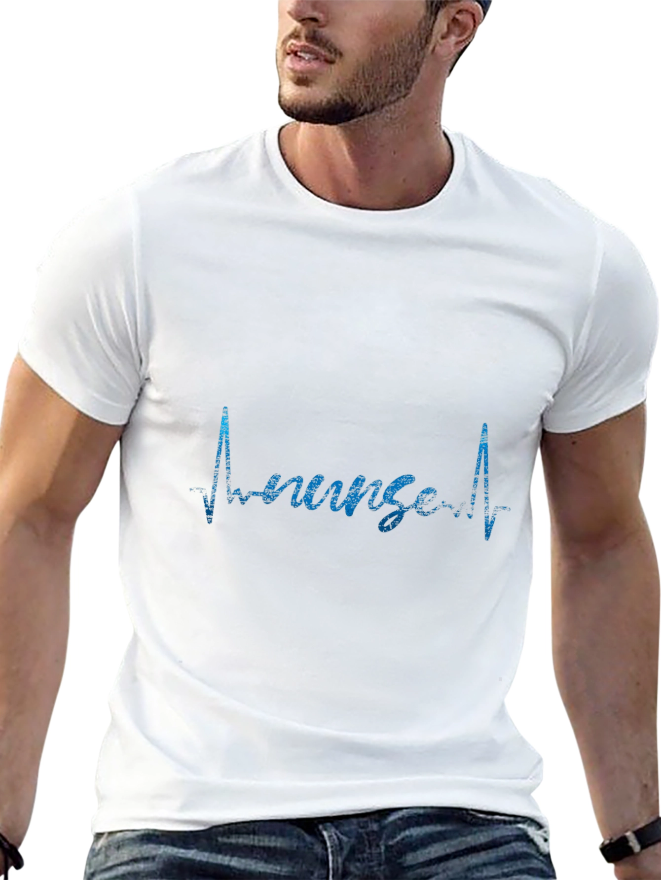 Nurse Heartbeat T-Shirt - Stylish Medical Profession Apparel