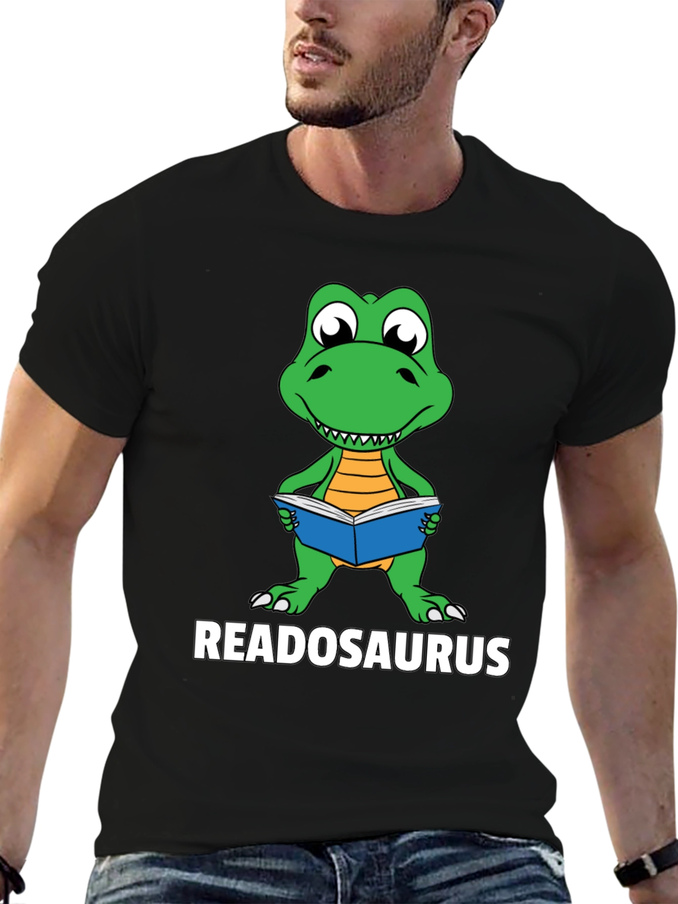 Readosaurus T-Shirt - Book Loving Dinosaur Tee