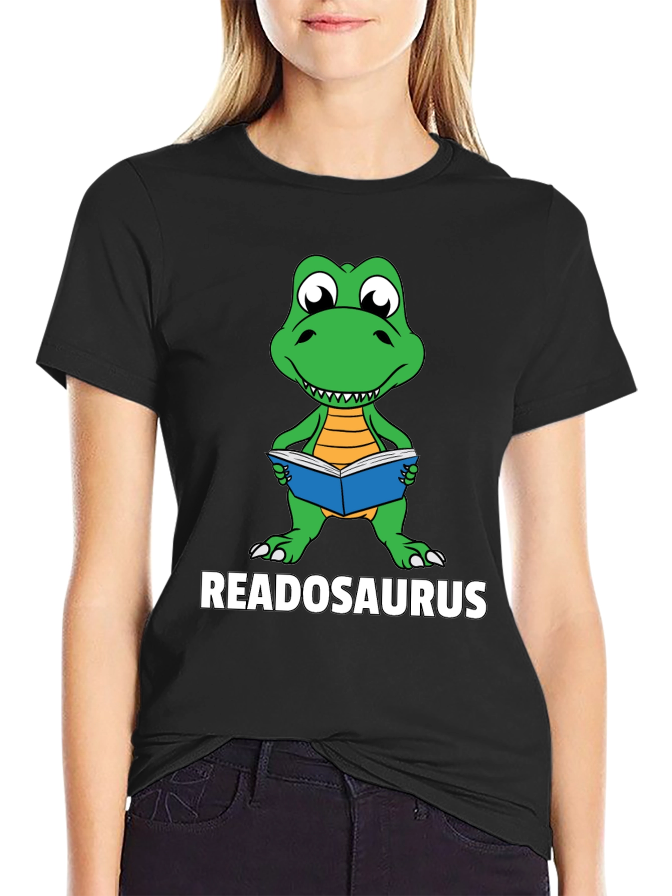 Readosaurus T-Shirt - Book Loving Dinosaur Tee