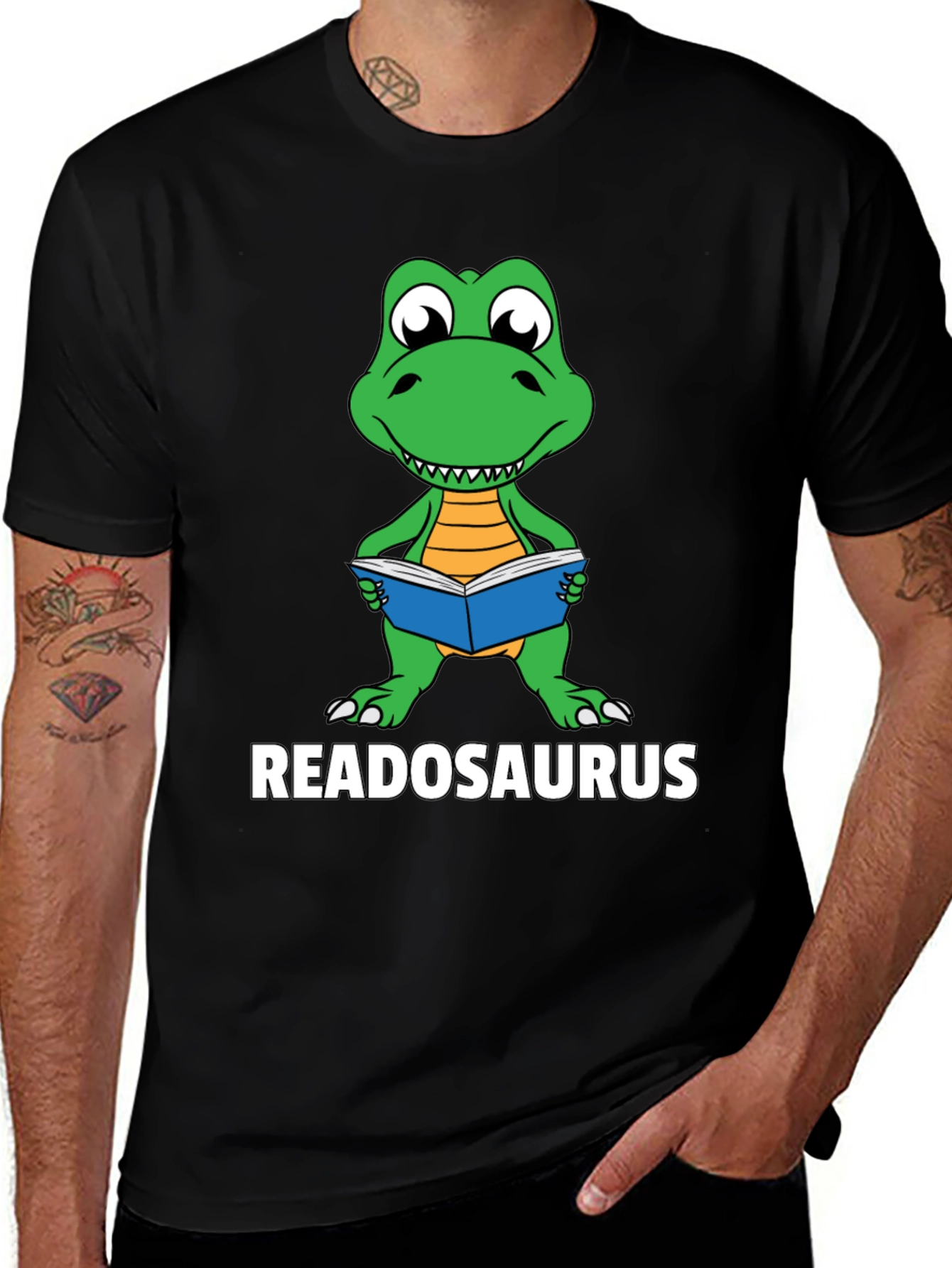 Readosaurus T-Shirt - Book Loving Dinosaur Tee