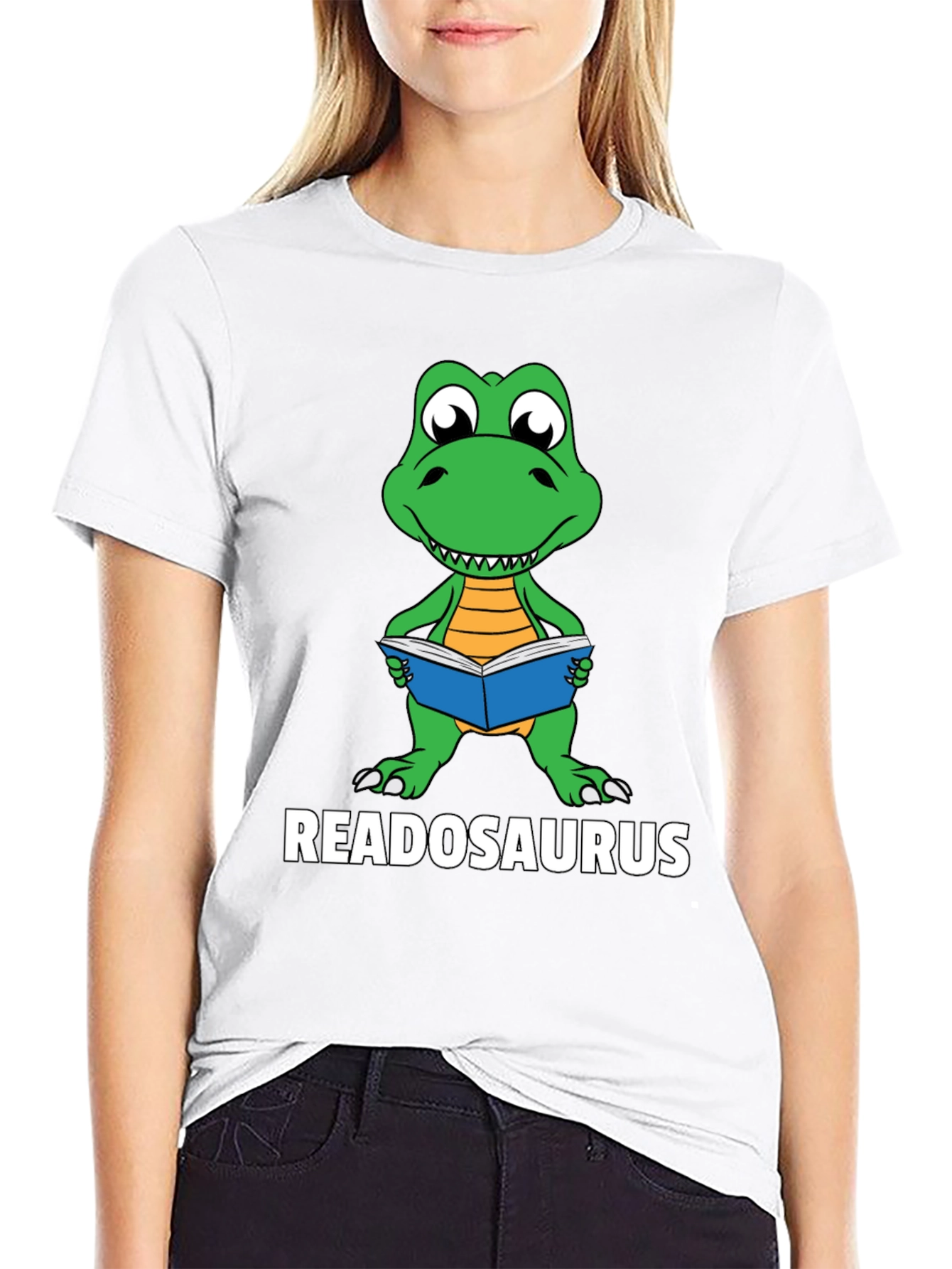 Readosaurus T-Shirt - Book Loving Dinosaur Tee