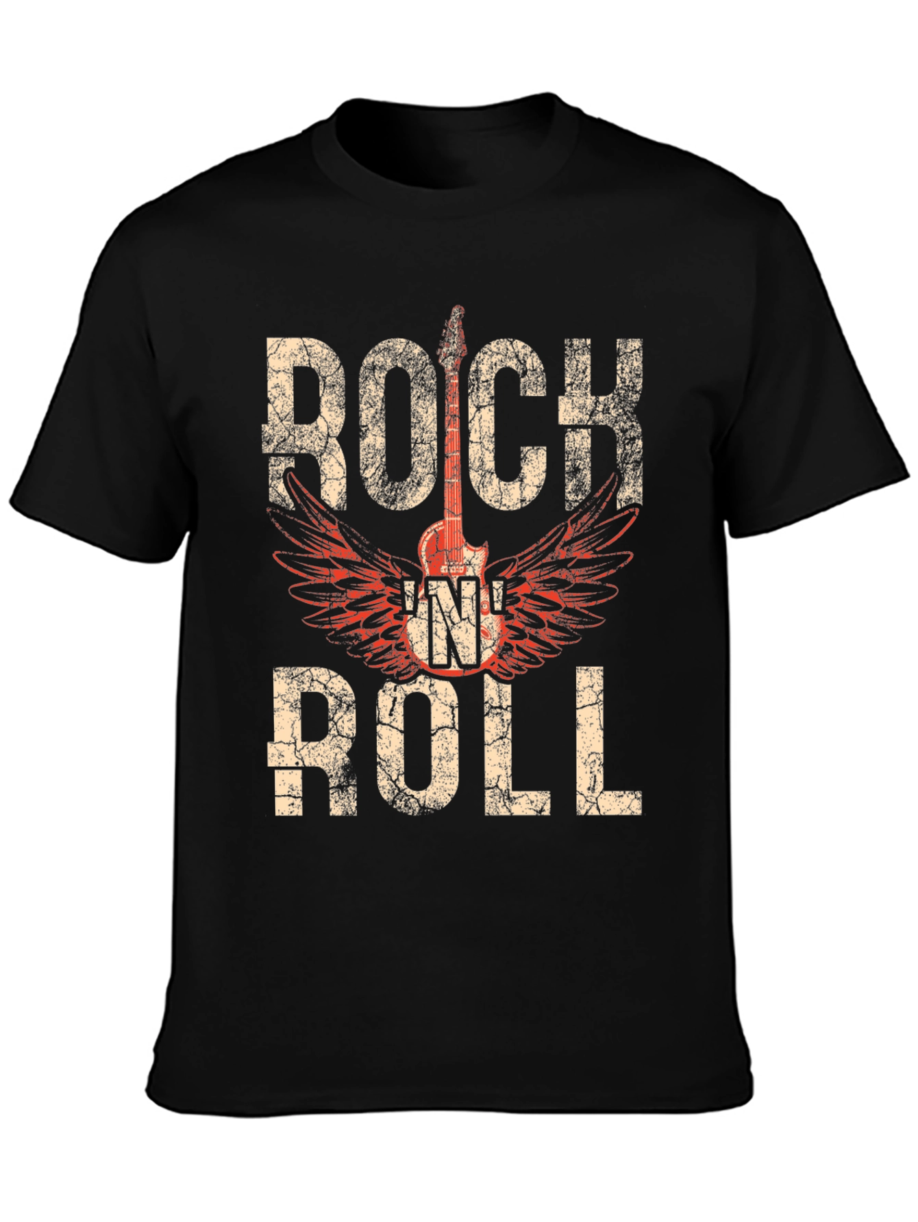 Rock N Roll Guitar Graphic T-Shirt