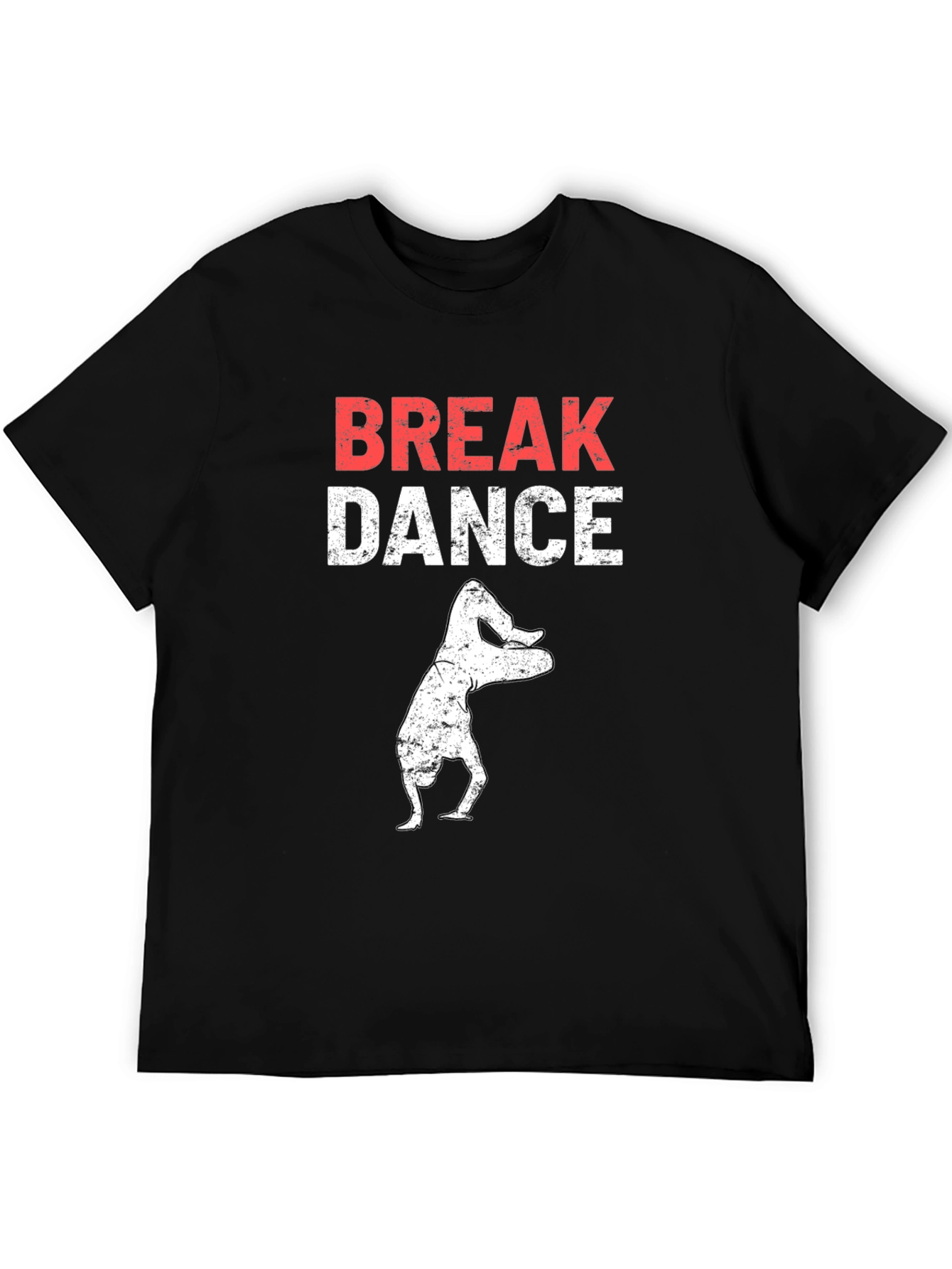 Break Dance Graphic T-Shirt - Black Cotton Tee