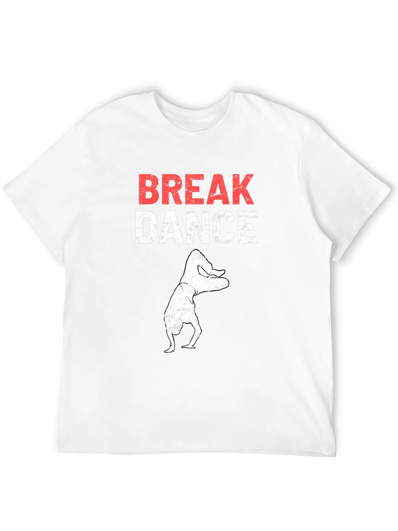 Break Dance Graphic T-Shirt - Black Cotton Tee