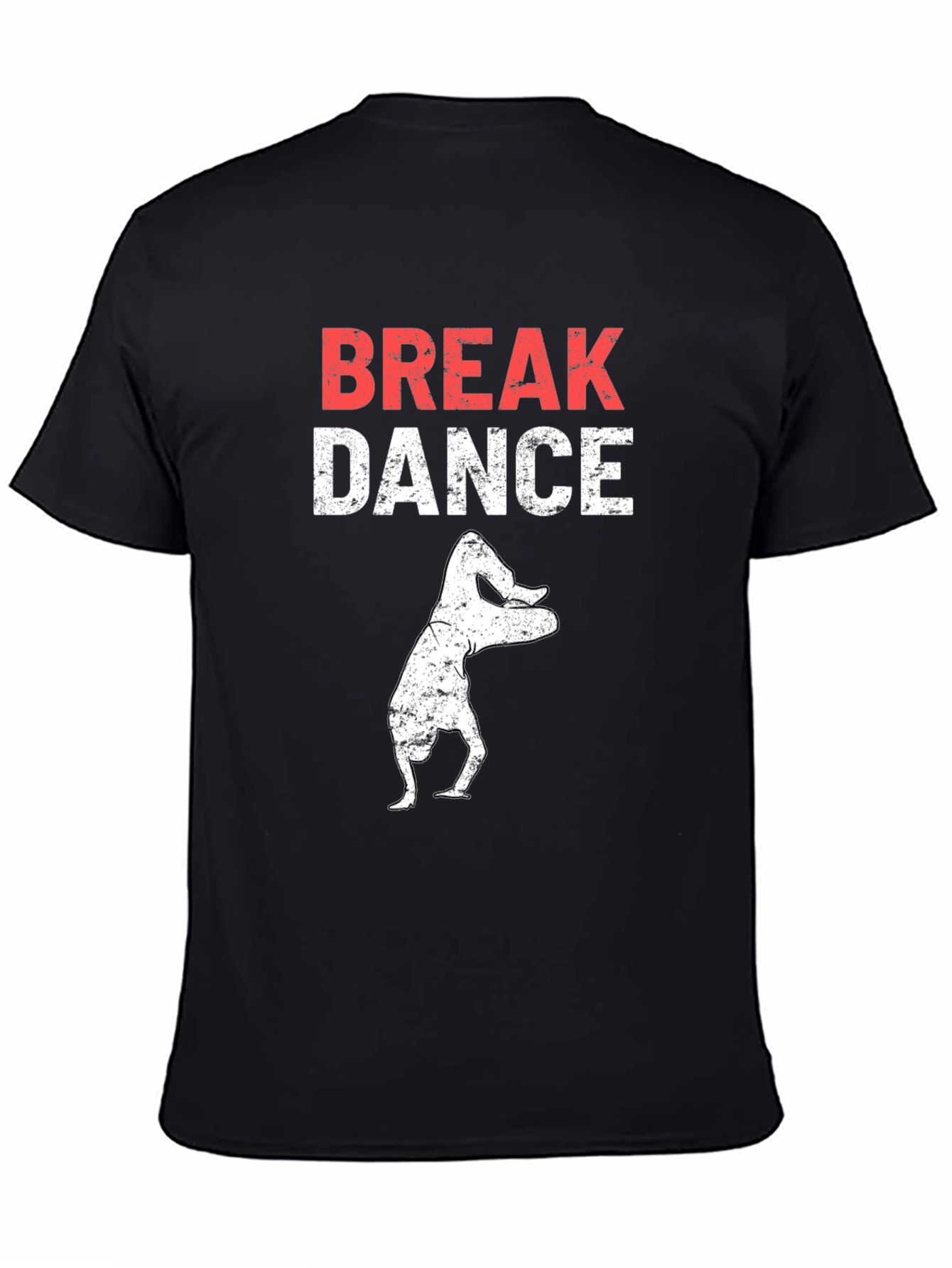 Break Dance Graphic T-Shirt - Black Cotton Tee