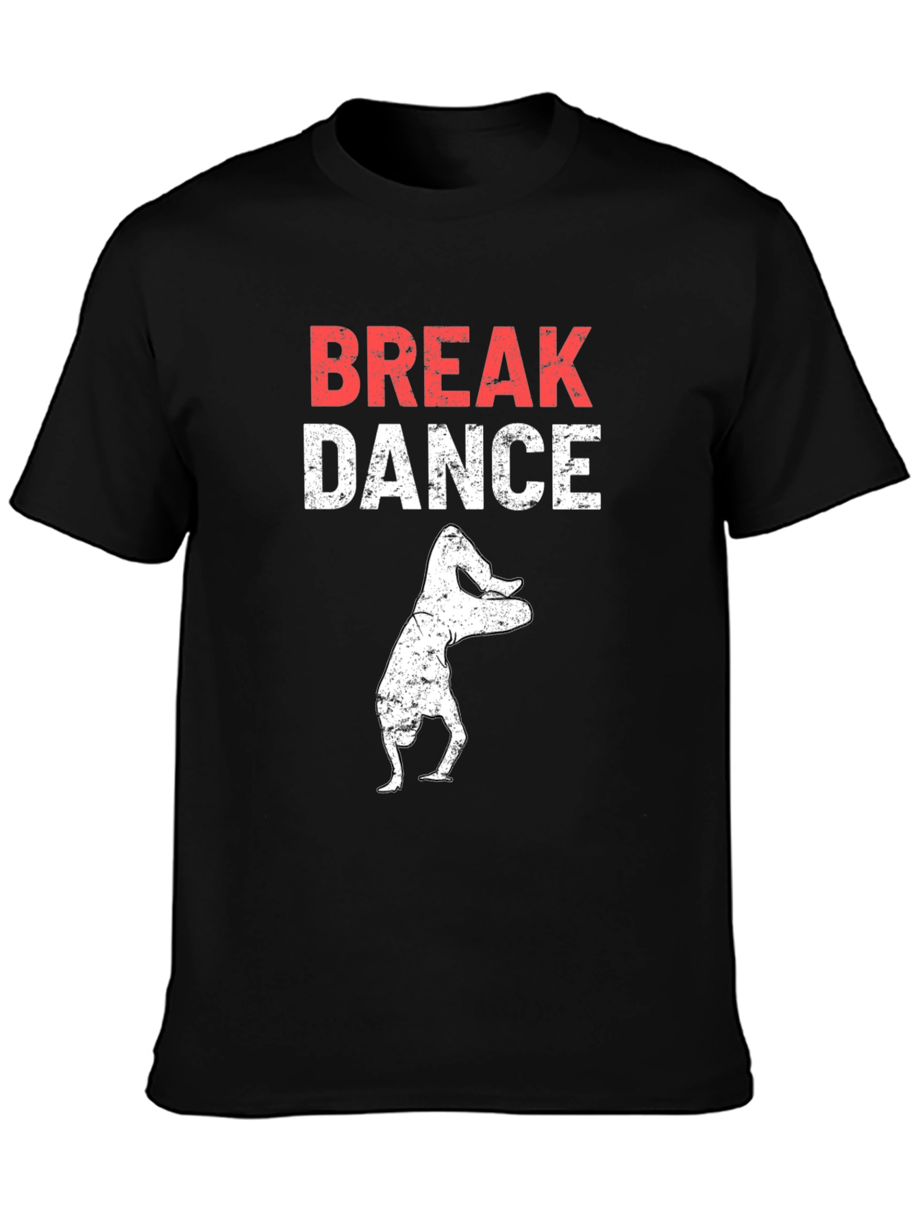 Break Dance Graphic T-Shirt - Black Cotton Tee