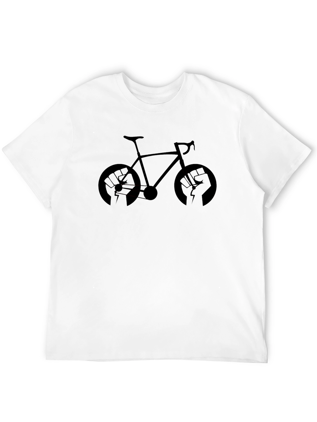 Black Bike Fist Graphic T-Shirt