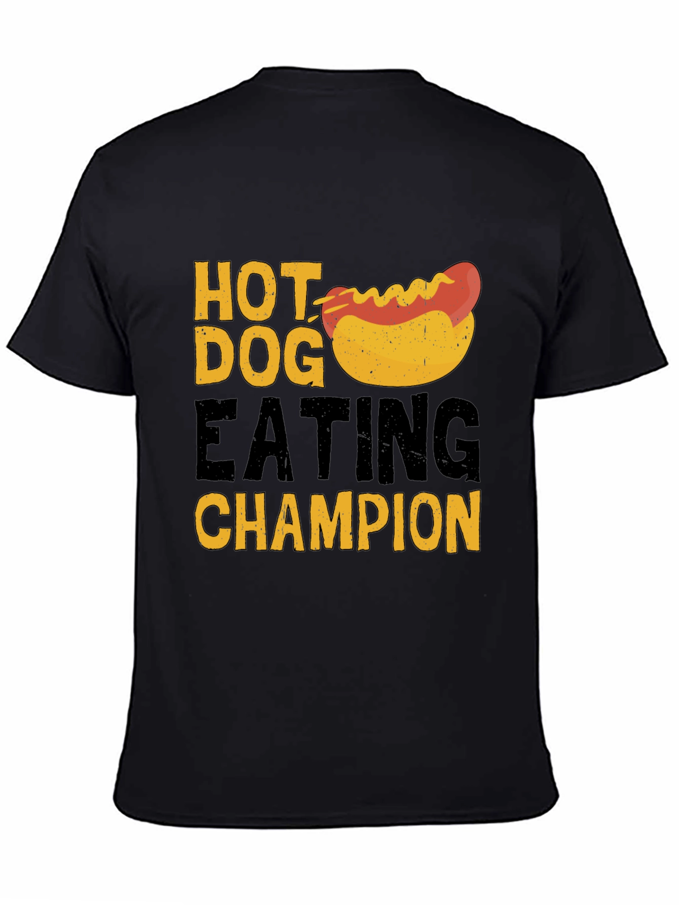 Hot Dog Eating Champion T-Shirt - Black