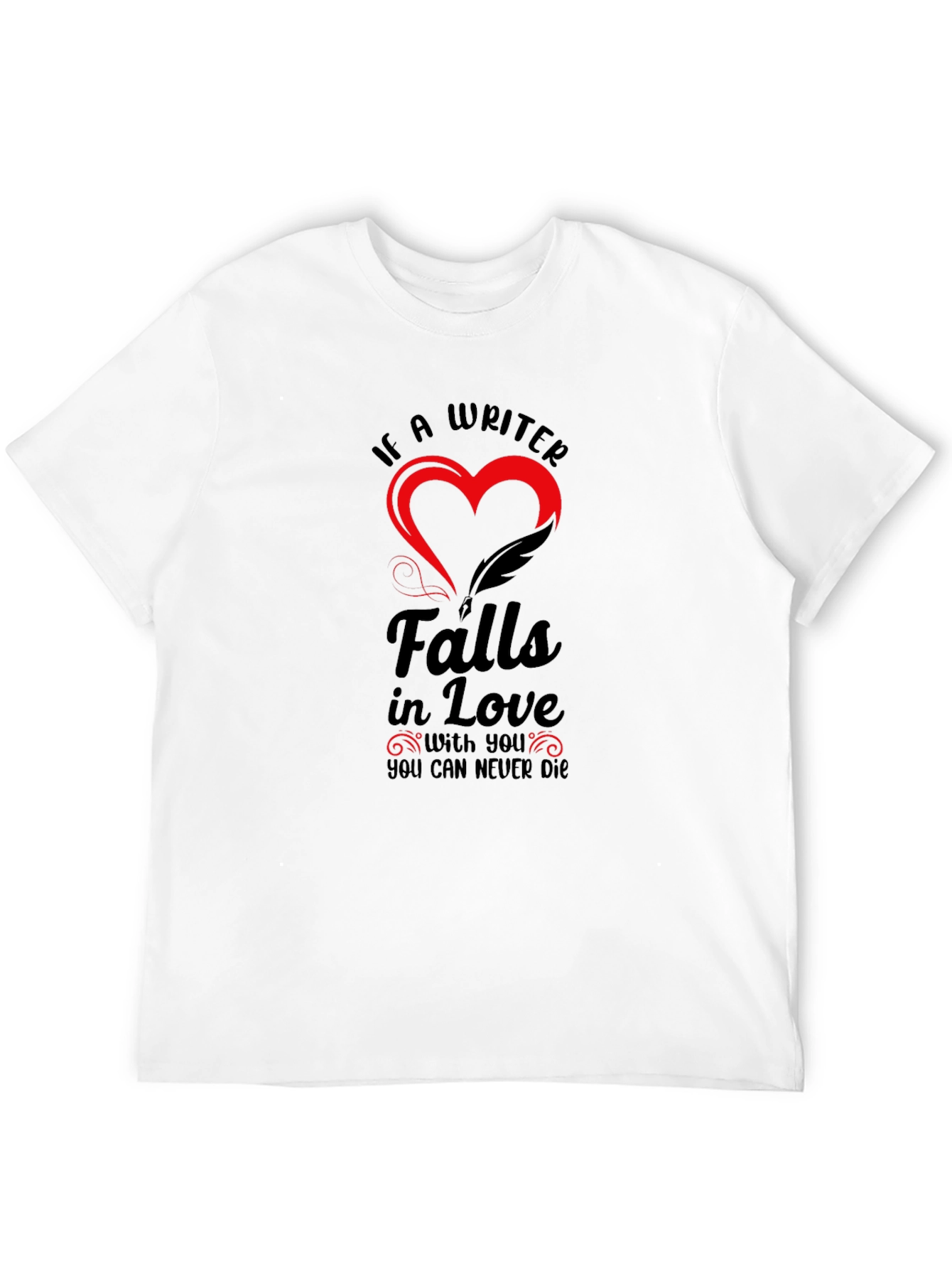 Writer in Love Black T-Shirt