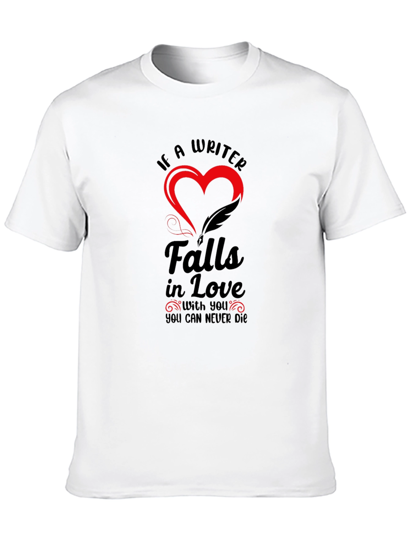 Writer in Love Black T-Shirt