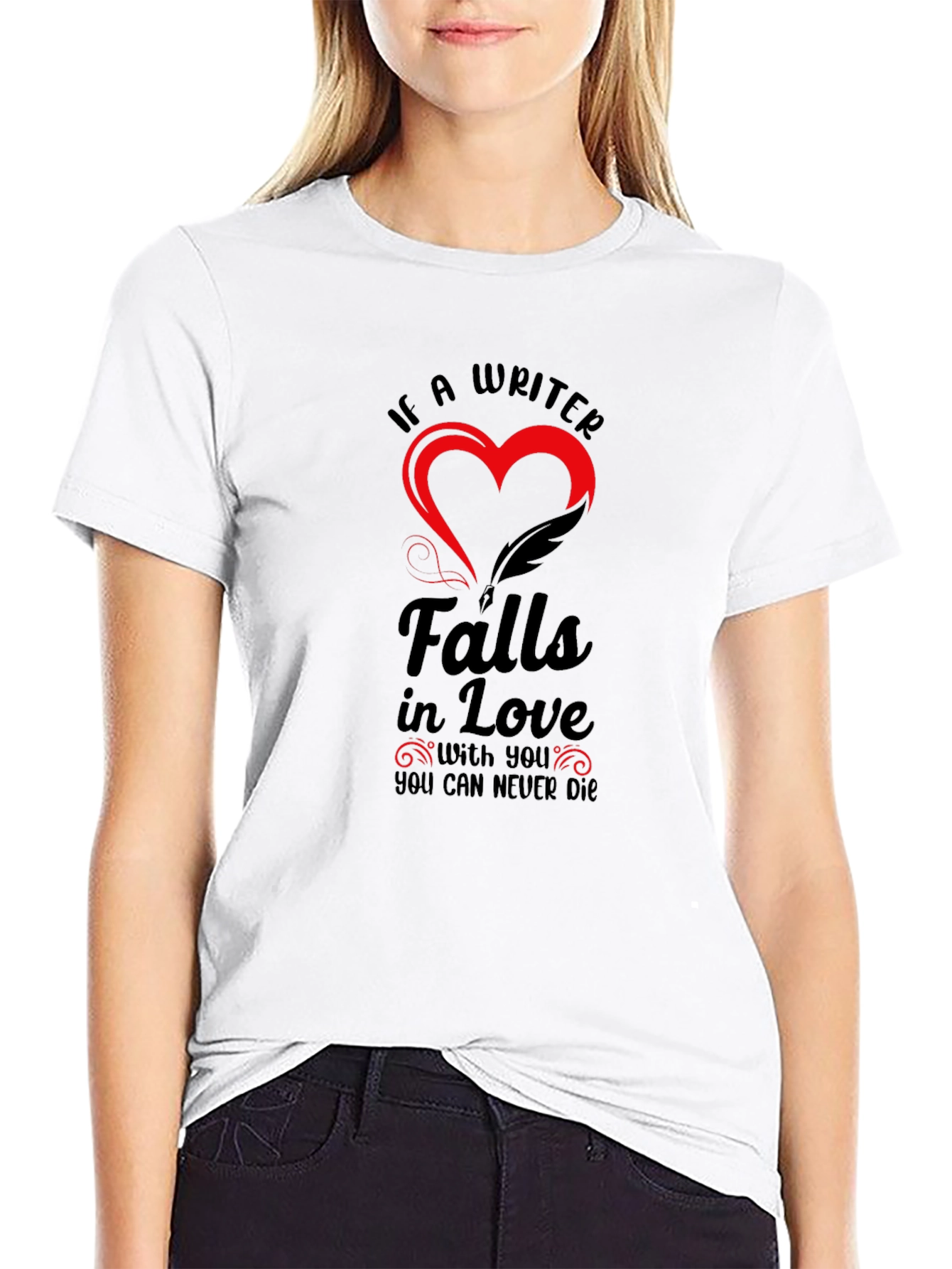 Writer in Love Black T-Shirt