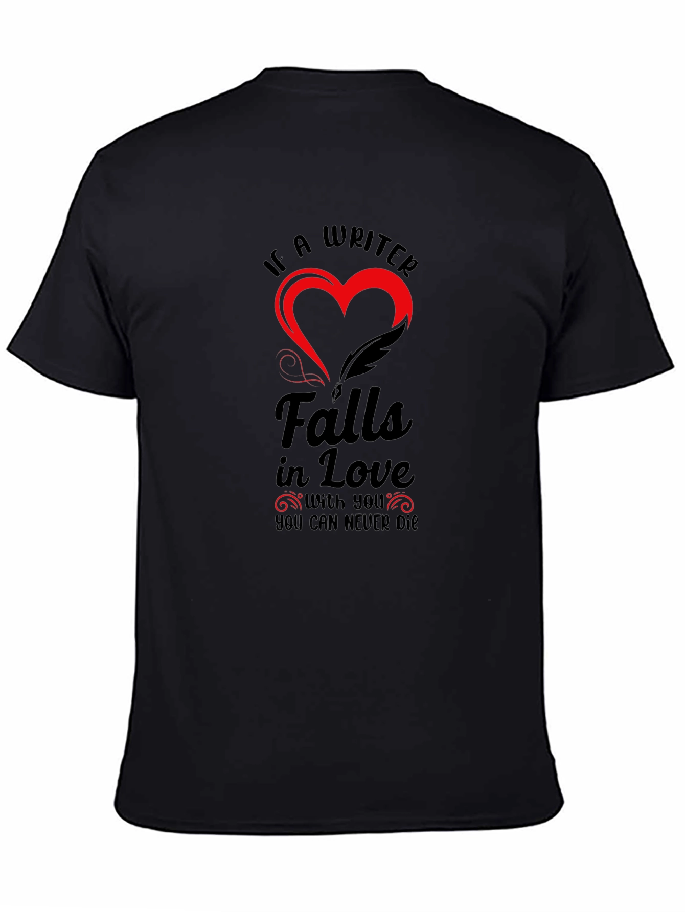 Writer in Love Black T-Shirt