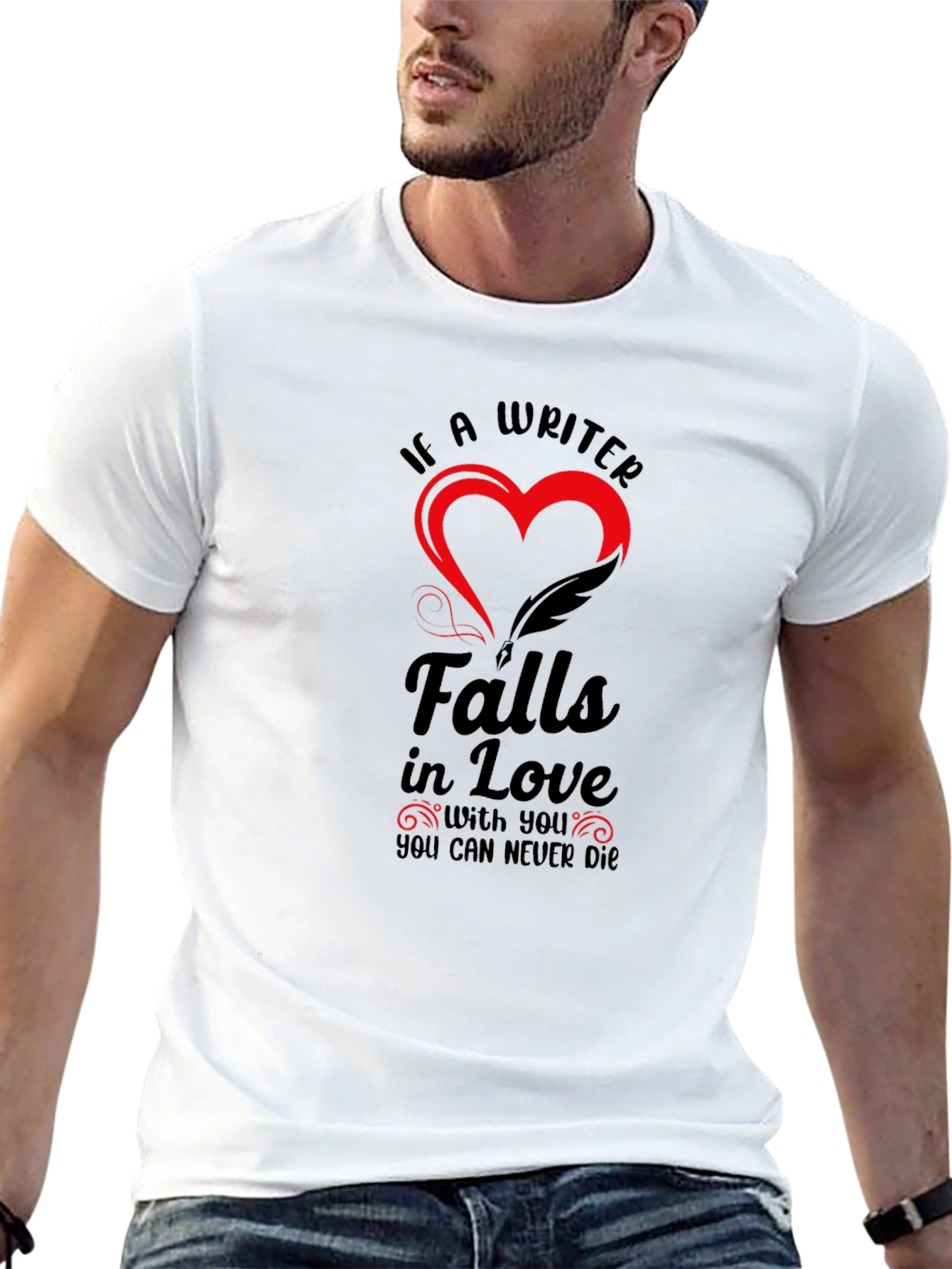 Writer in Love Black T-Shirt