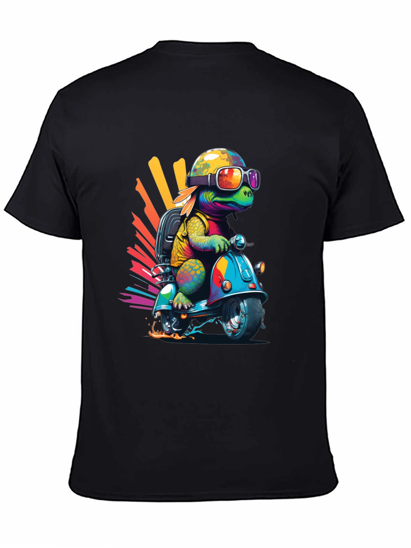 Turtle Scooter Graphic T-Shirt
