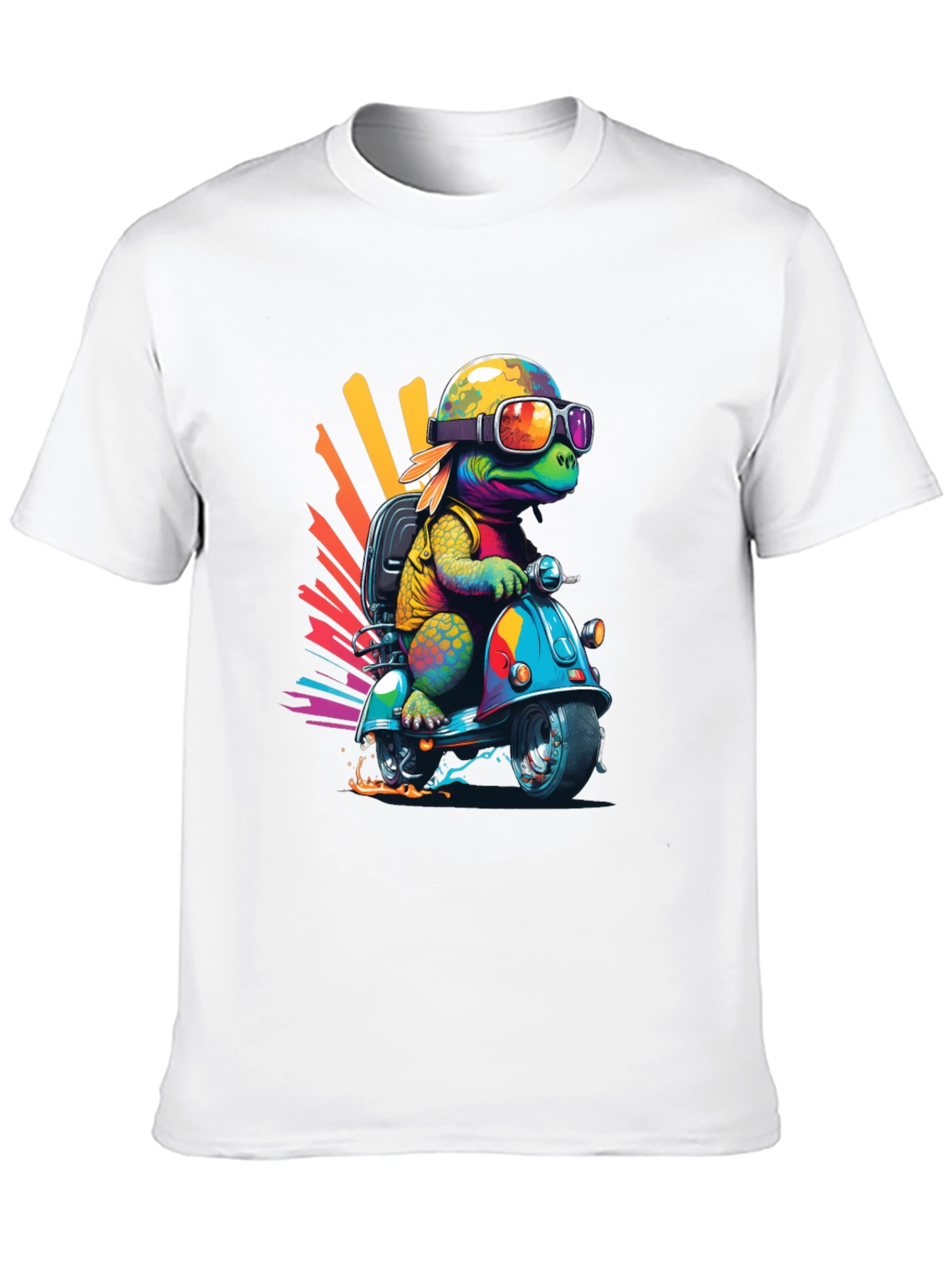 Turtle Scooter Graphic T-Shirt