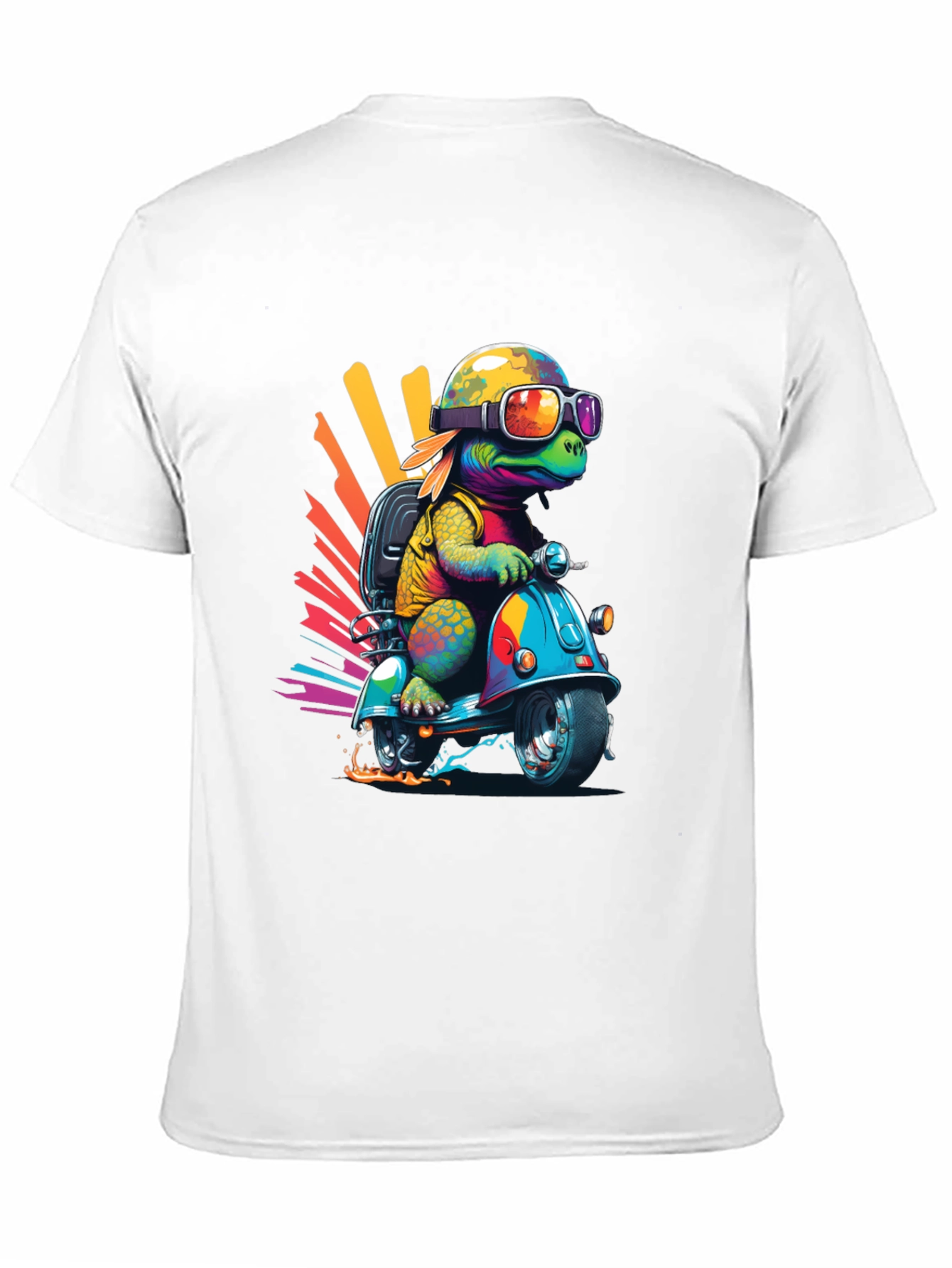 Turtle Scooter Graphic T-Shirt