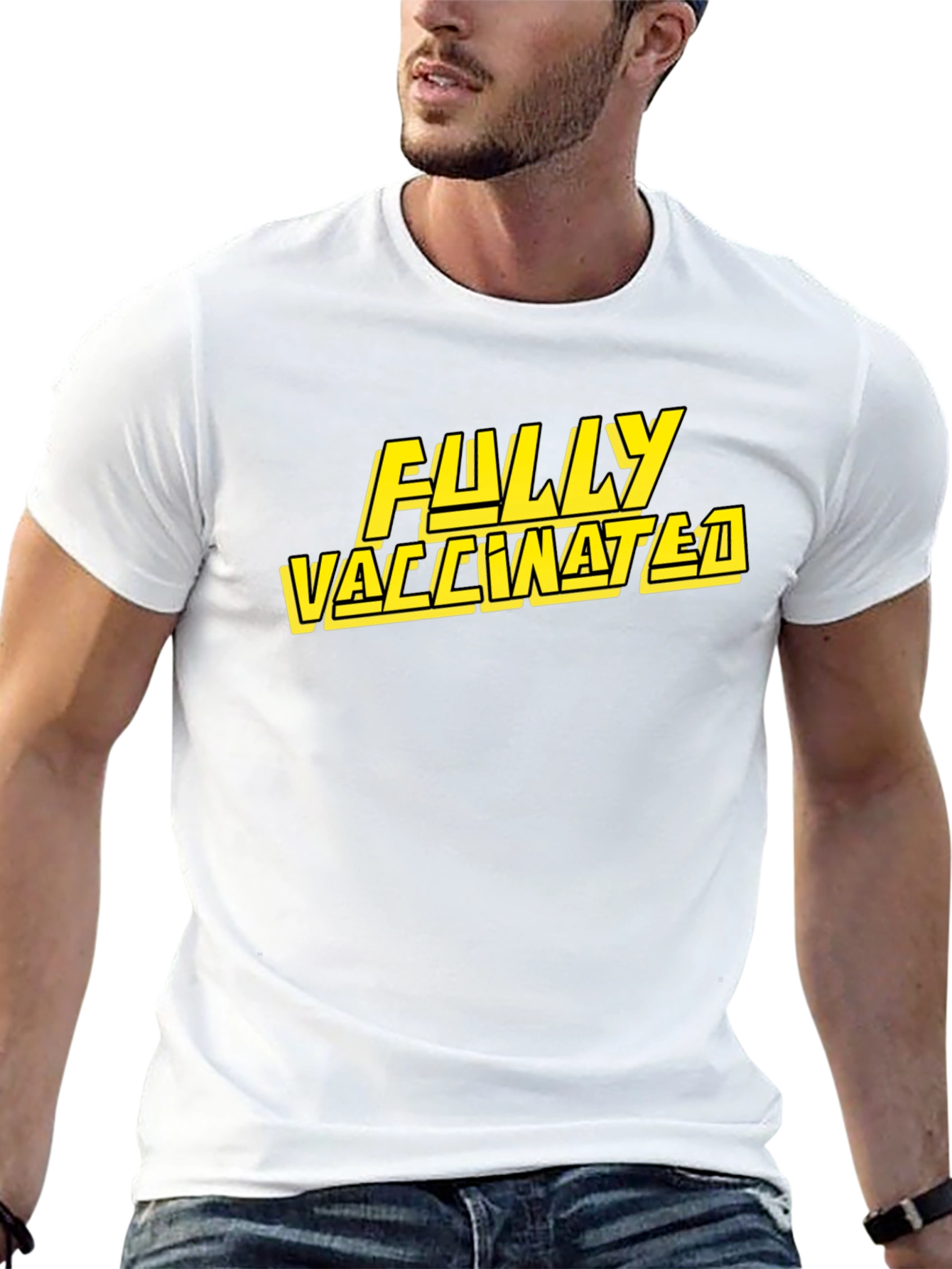 Fully Vaccinated Graphic Tee - Black T-Shirt