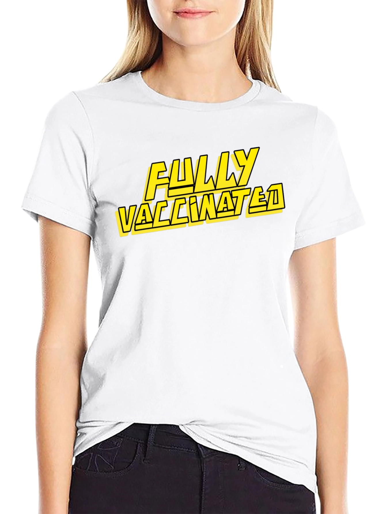 Fully Vaccinated Graphic Tee - Black T-Shirt