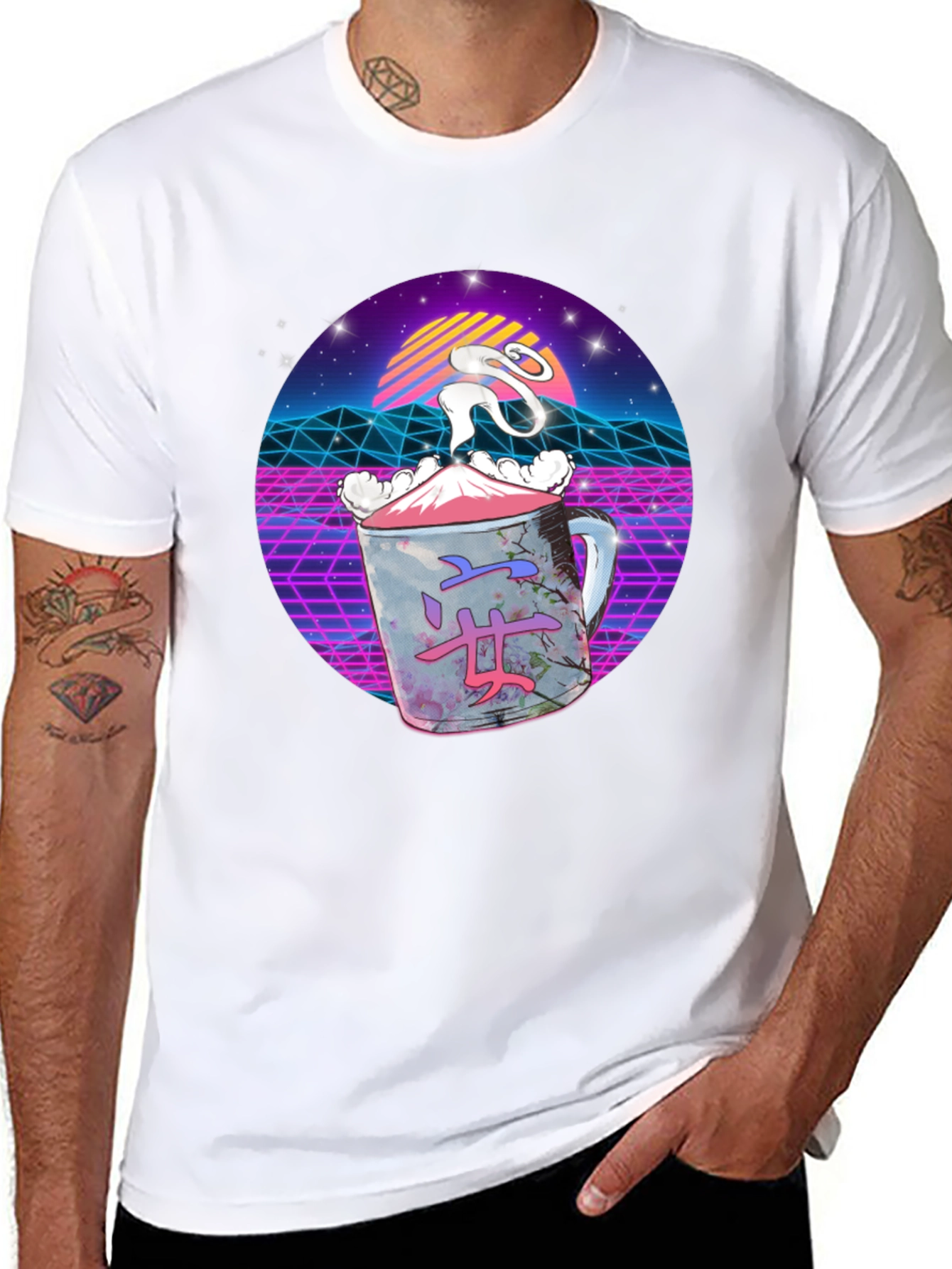 Retro Vaporwave Japanese Tea T-Shirt