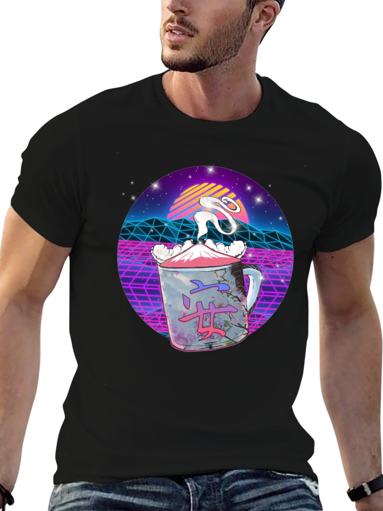 Retro Vaporwave Japanese Tea T-Shirt