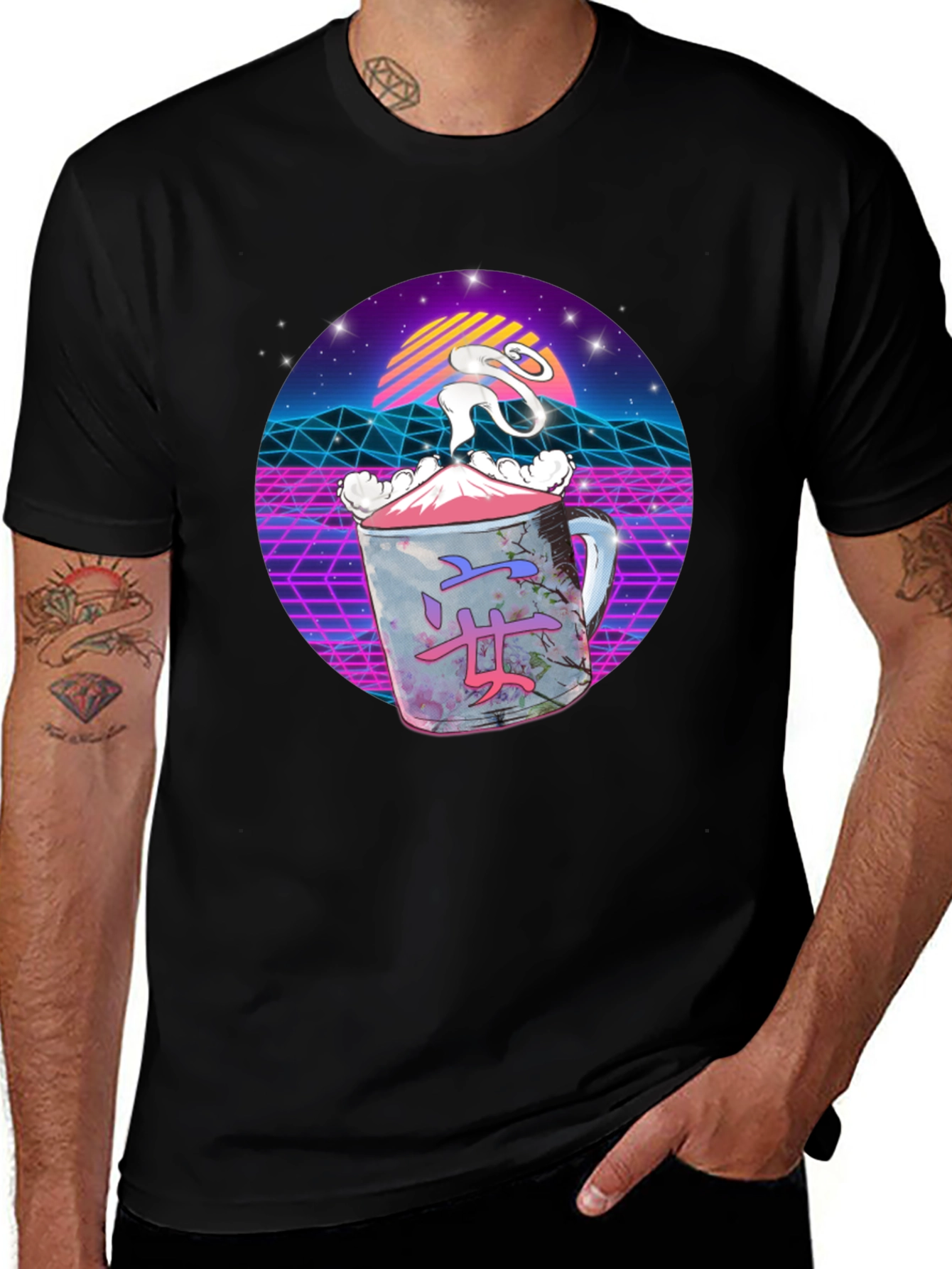 Retro Vaporwave Japanese Tea T-Shirt