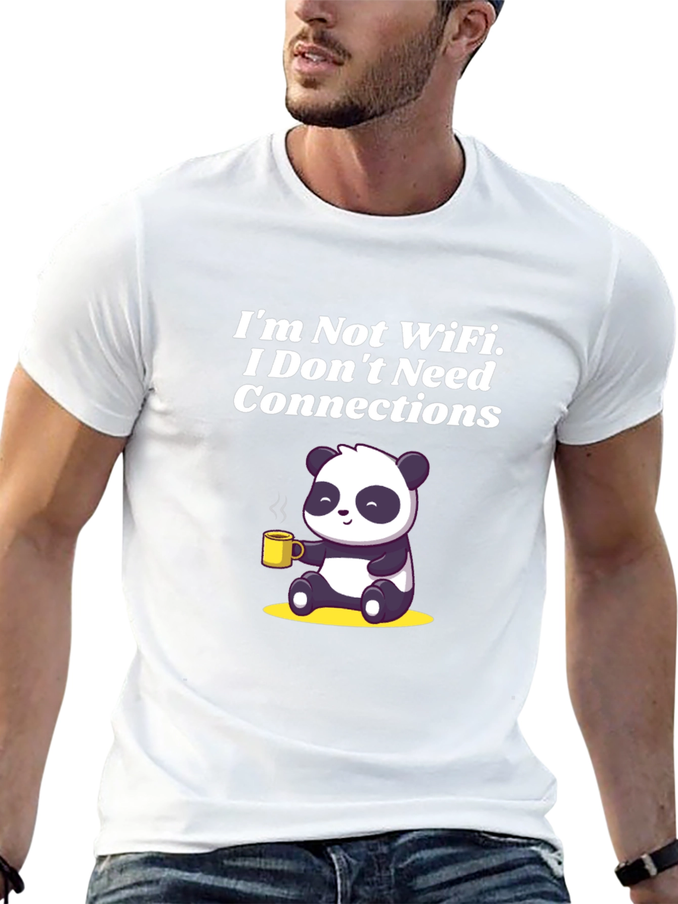 Im Not WiFi Panda Graphic T-Shirt