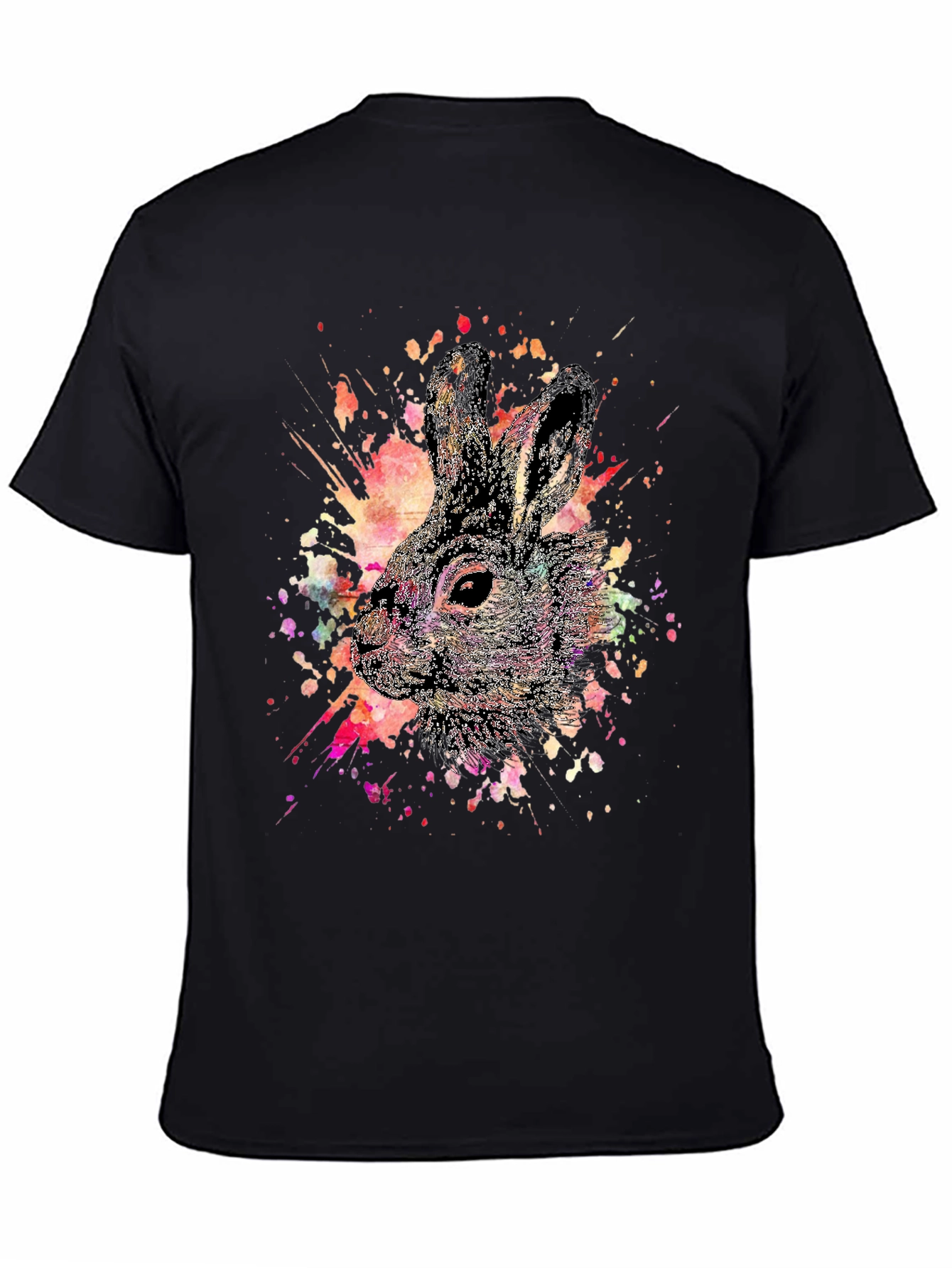 Watercolor Rabbit Graphic T-Shirt