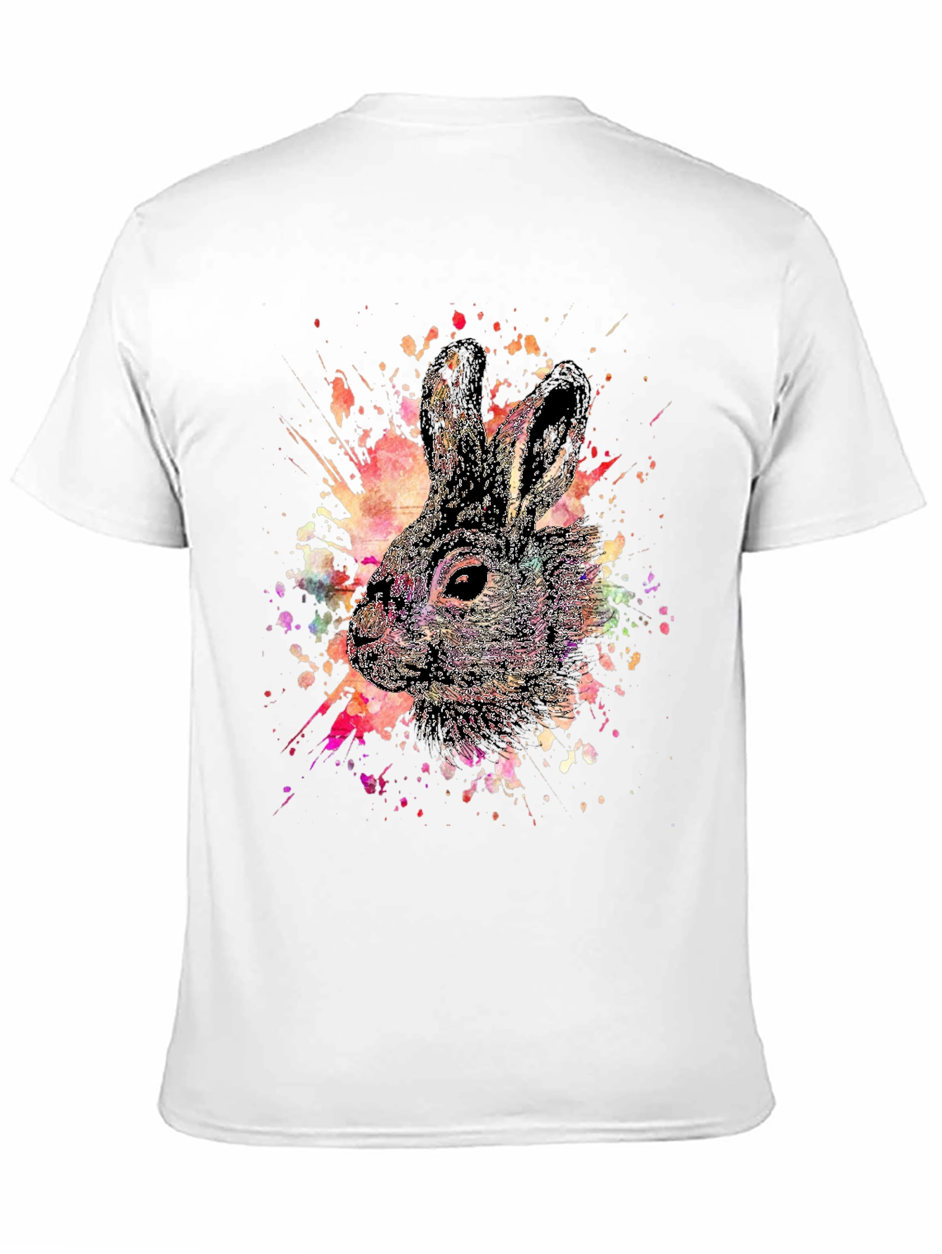 Watercolor Rabbit Graphic T-Shirt