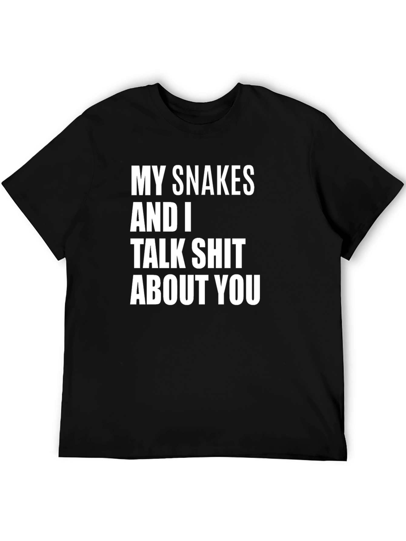 Snakes Talk Shit Graphic Tee - Black
