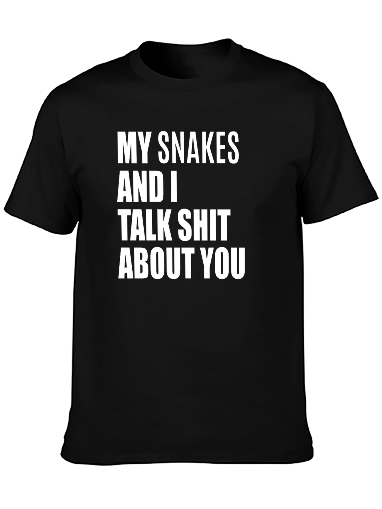 Snakes Talk Shit Graphic Tee - Black