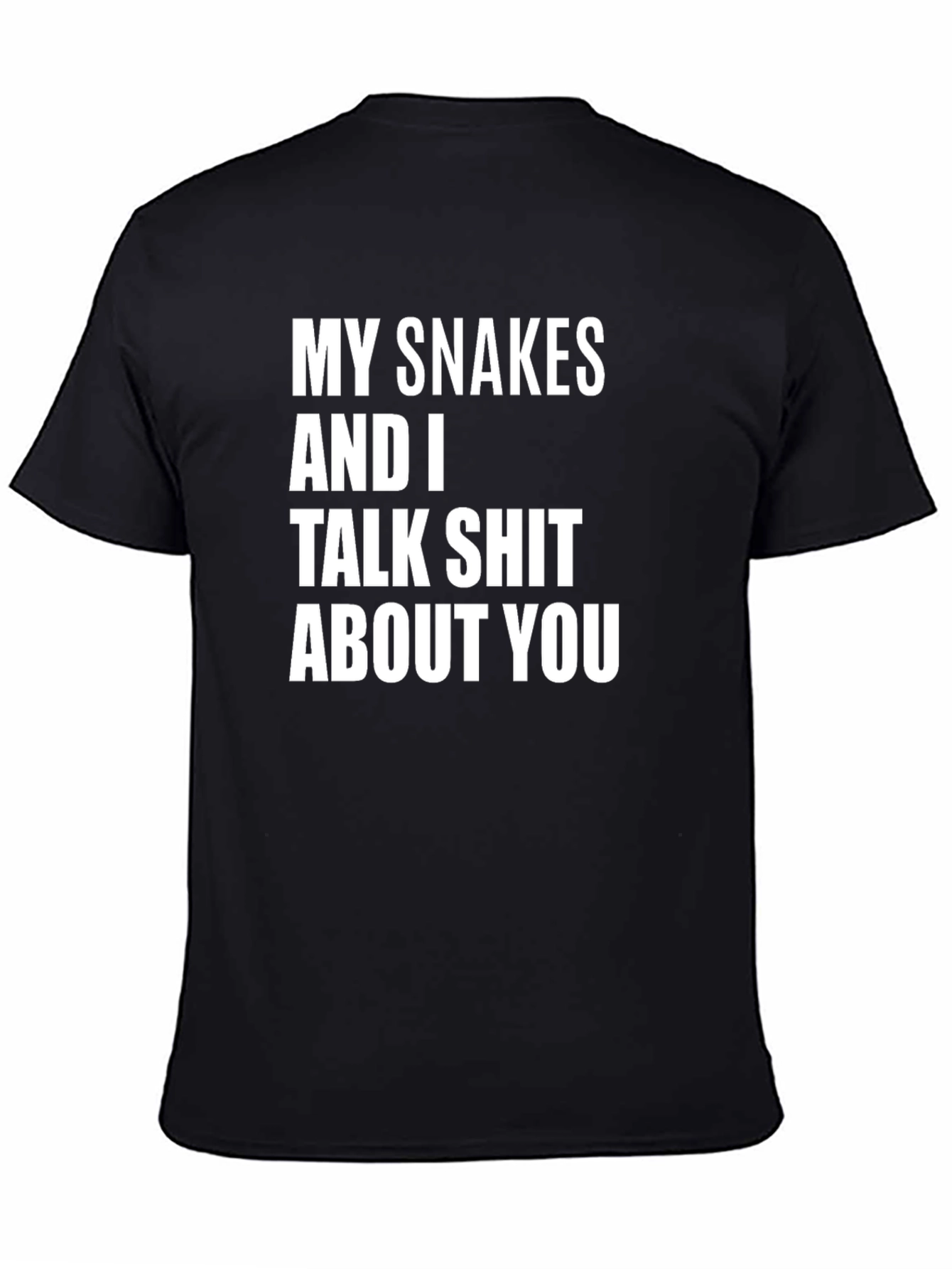 Snakes Talk Shit Graphic Tee - Black