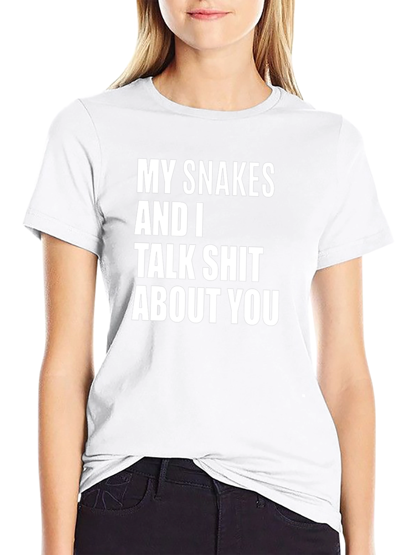 Snakes Talk Shit Graphic Tee - Black