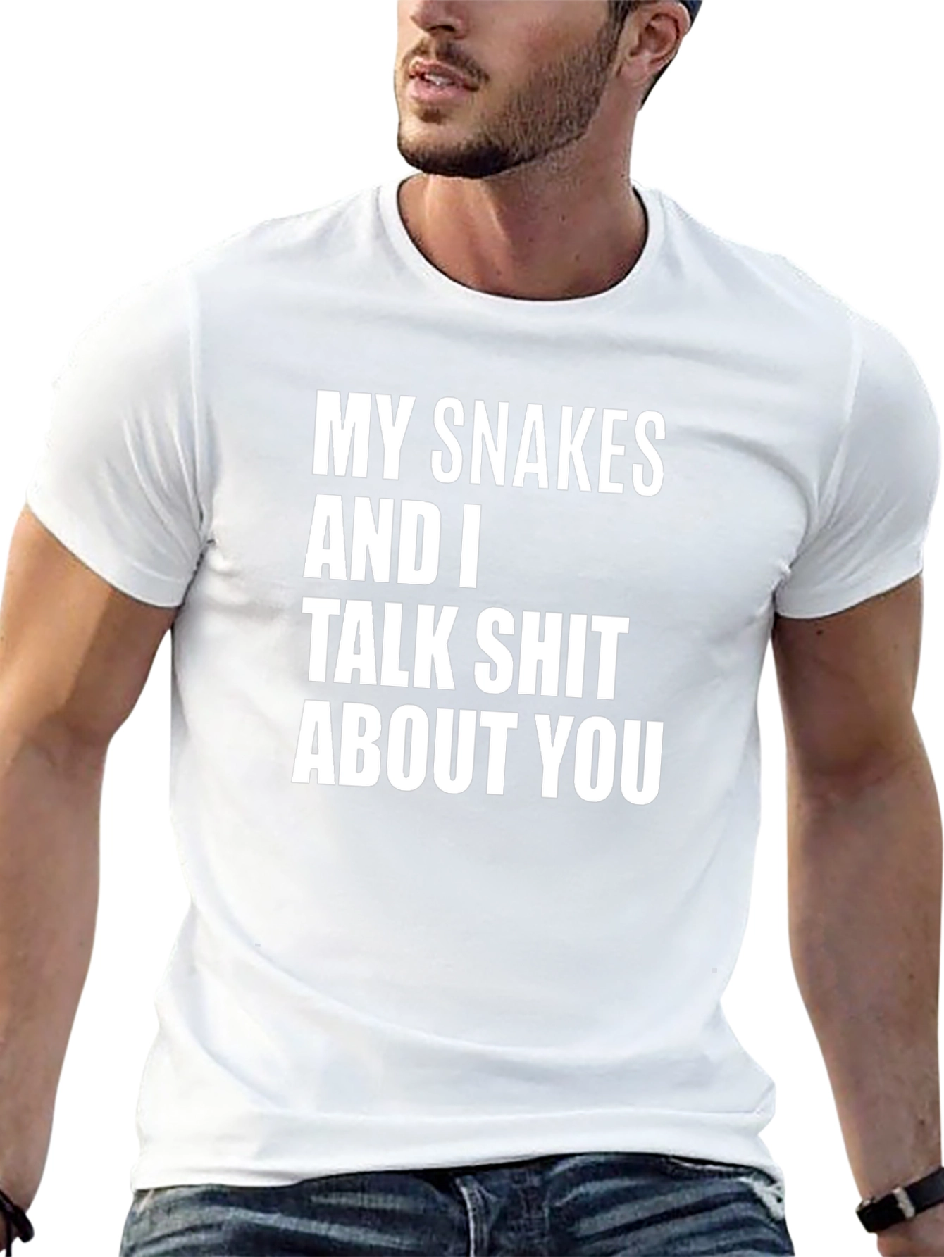 Snakes Talk Shit Graphic Tee - Black