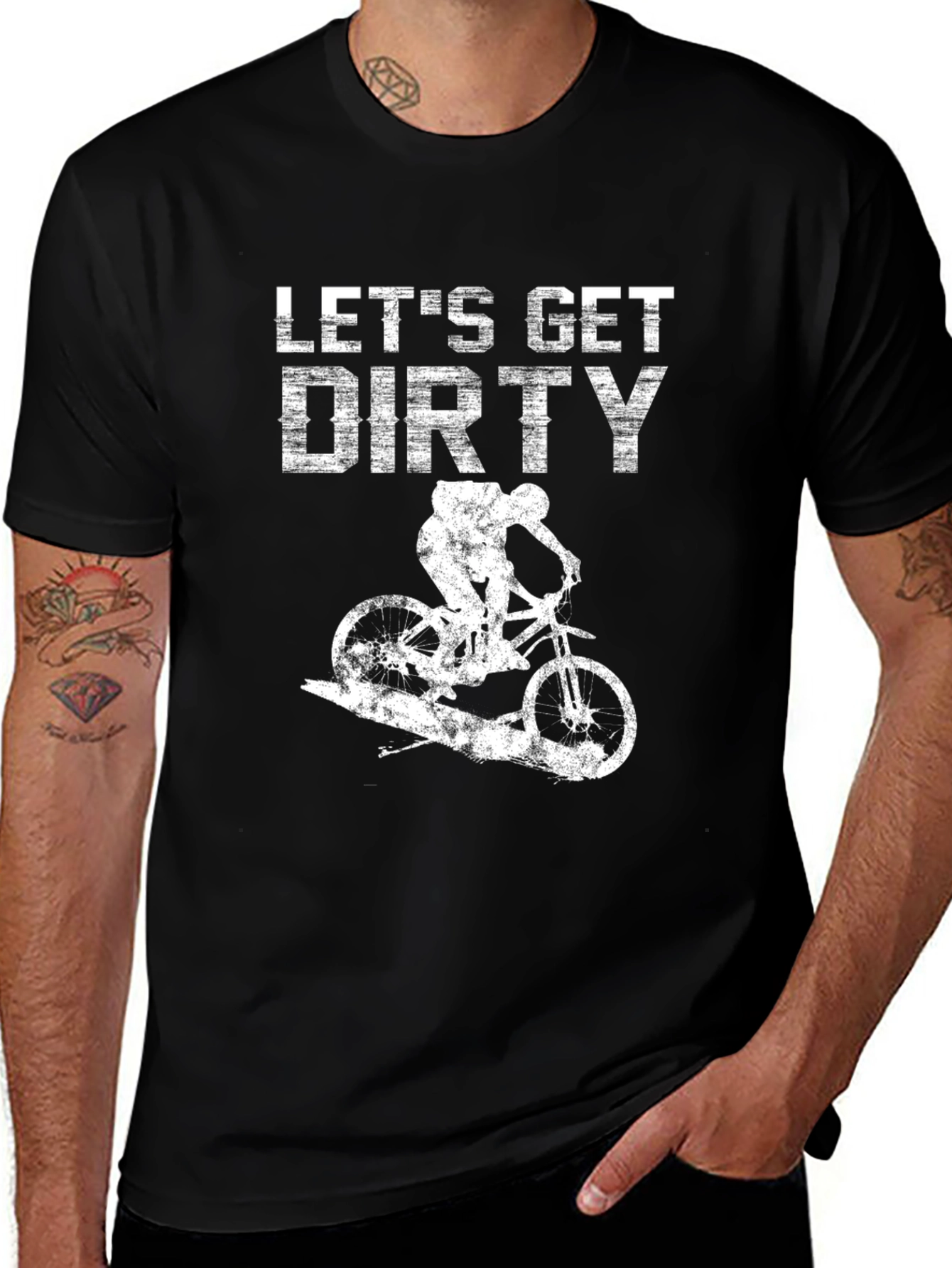 Lets Get Dirty Mountain Biking T-Shirt