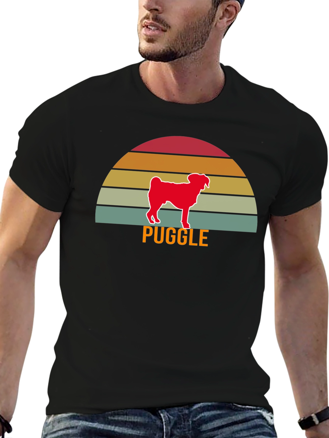 Puggle Dog Sunset T-Shirt