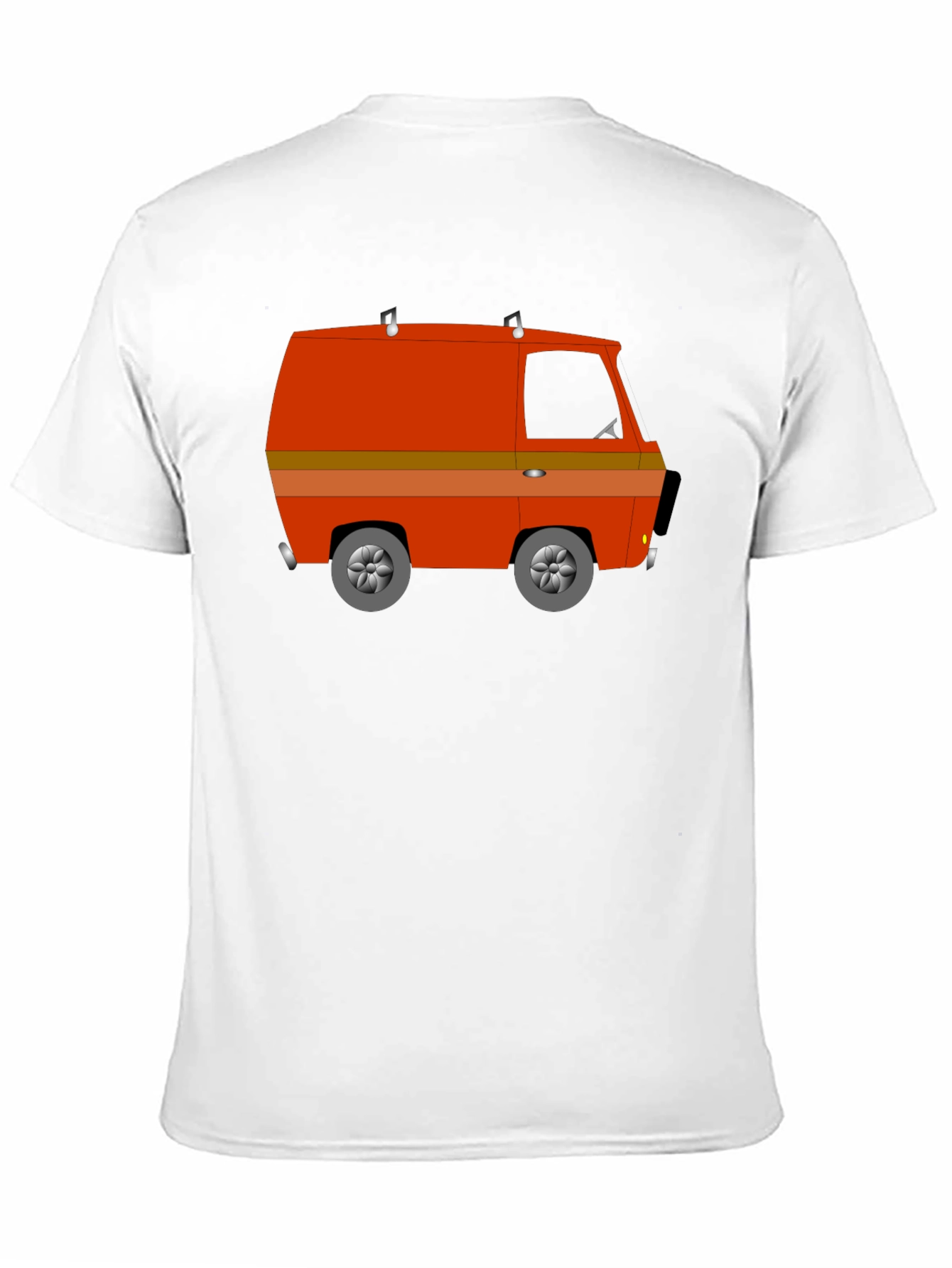 Retro Van Graphic Tee - Black Crew Neck