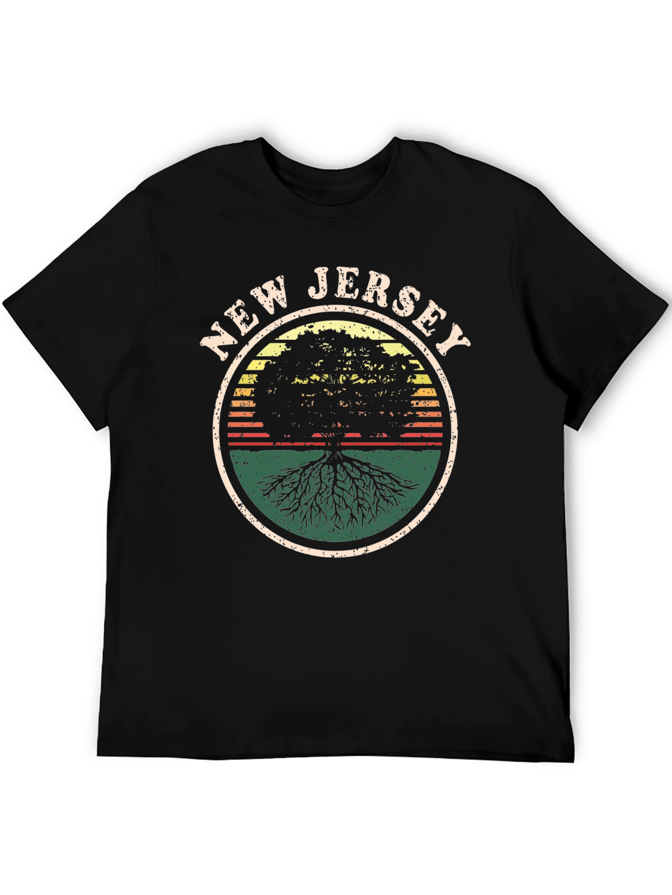 New Jersey Roots Black Graphic T-Shirt